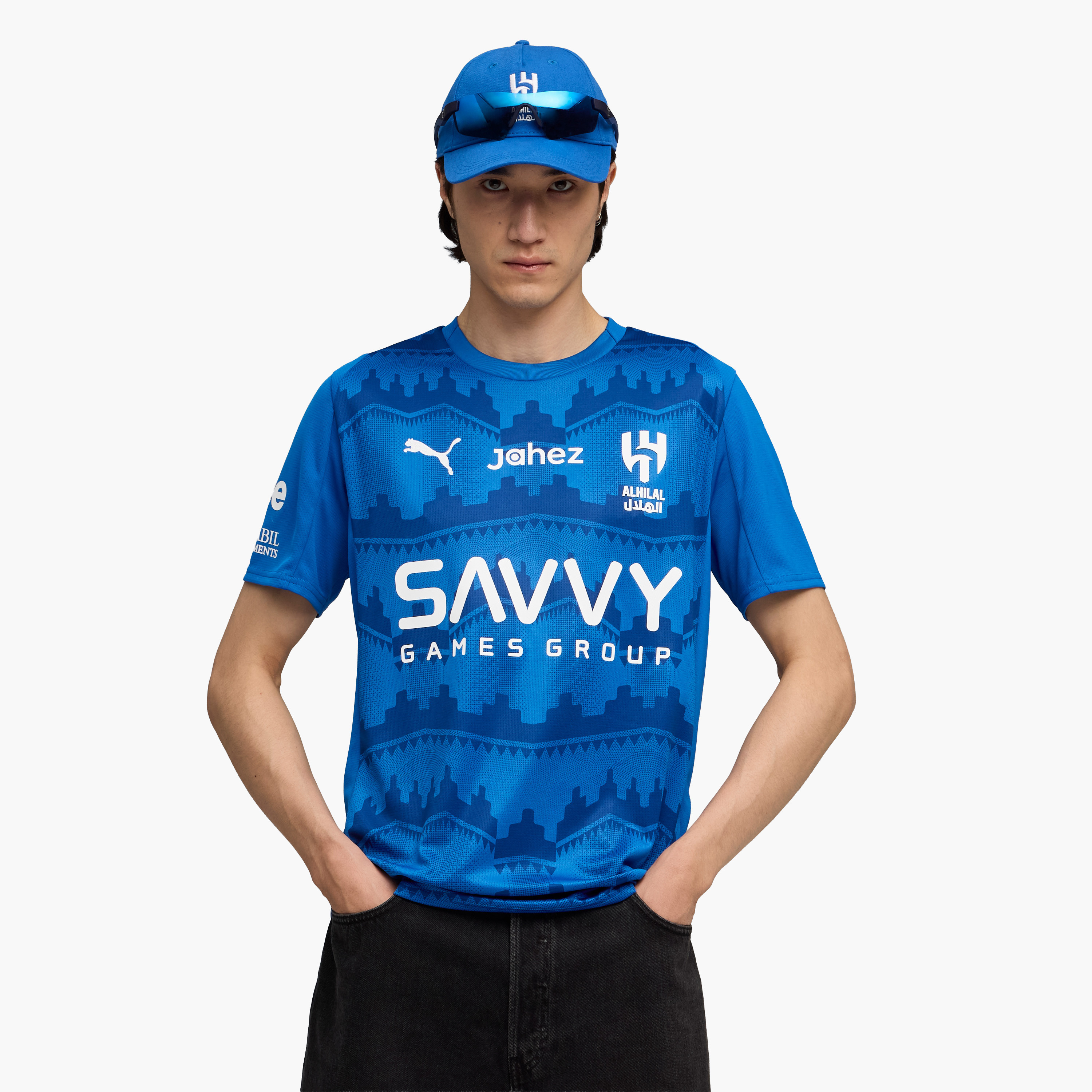 بوما- قميص25/26  نادي الهلال السعودي الأساسي للرجال 779470 | OE-men-clothing-sportswearandactivewear-tshirtsandpolos-image-1