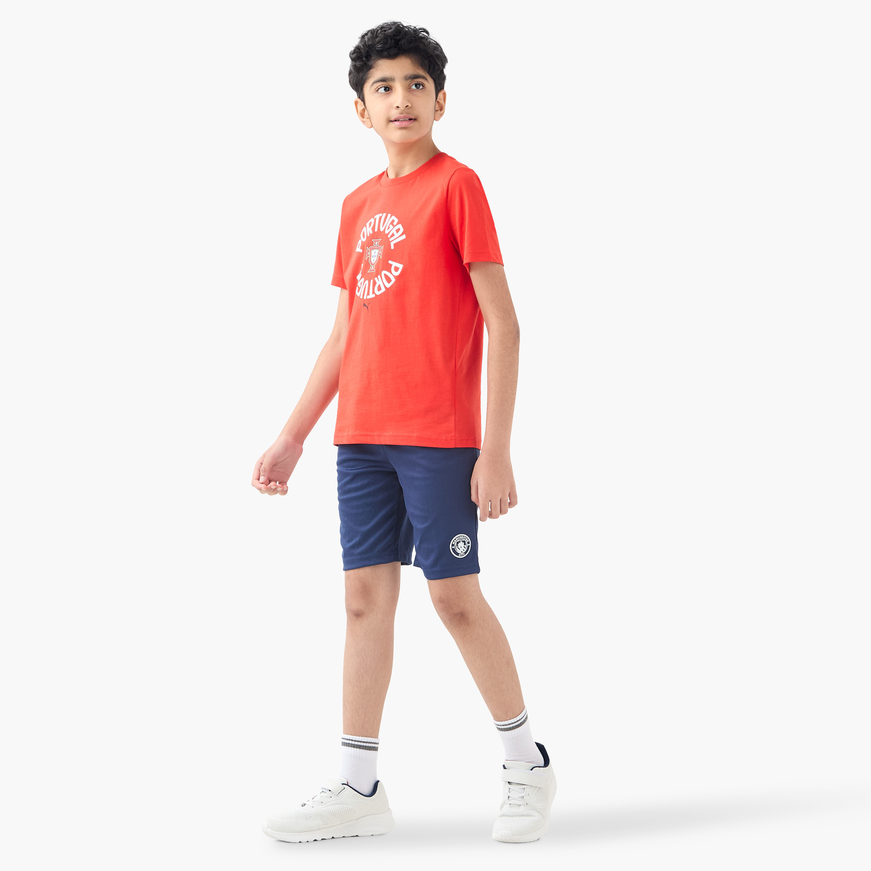 Puma Kids Portugal Crew Neck T-shirt | OE-boys-clothing-sportswear-tops-image-4