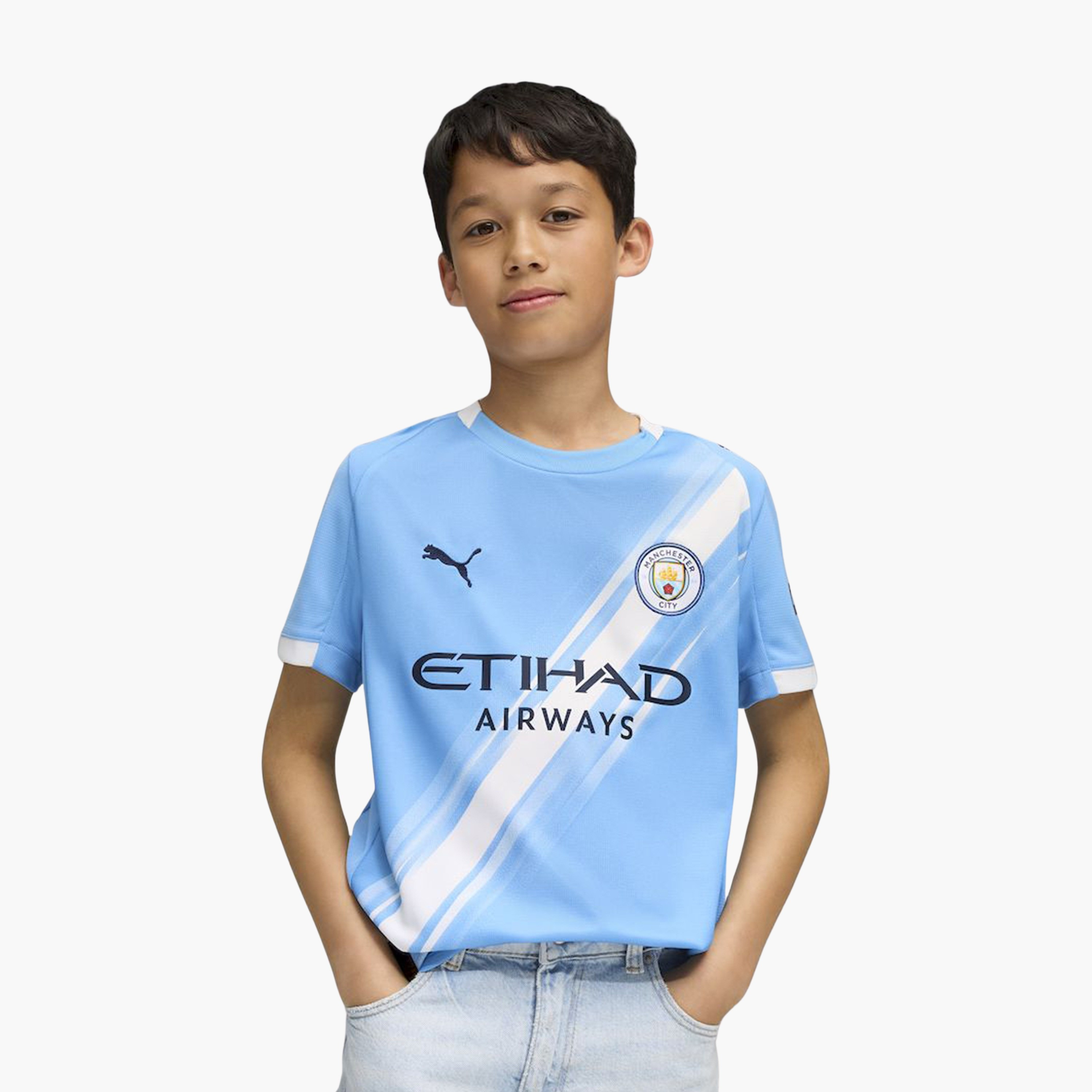 بوما- قميص 25/26 مانشستر سيتي الأزرق الفاتح للأولاد 780341 | OE-sports-boys-clothing-tops-image-1