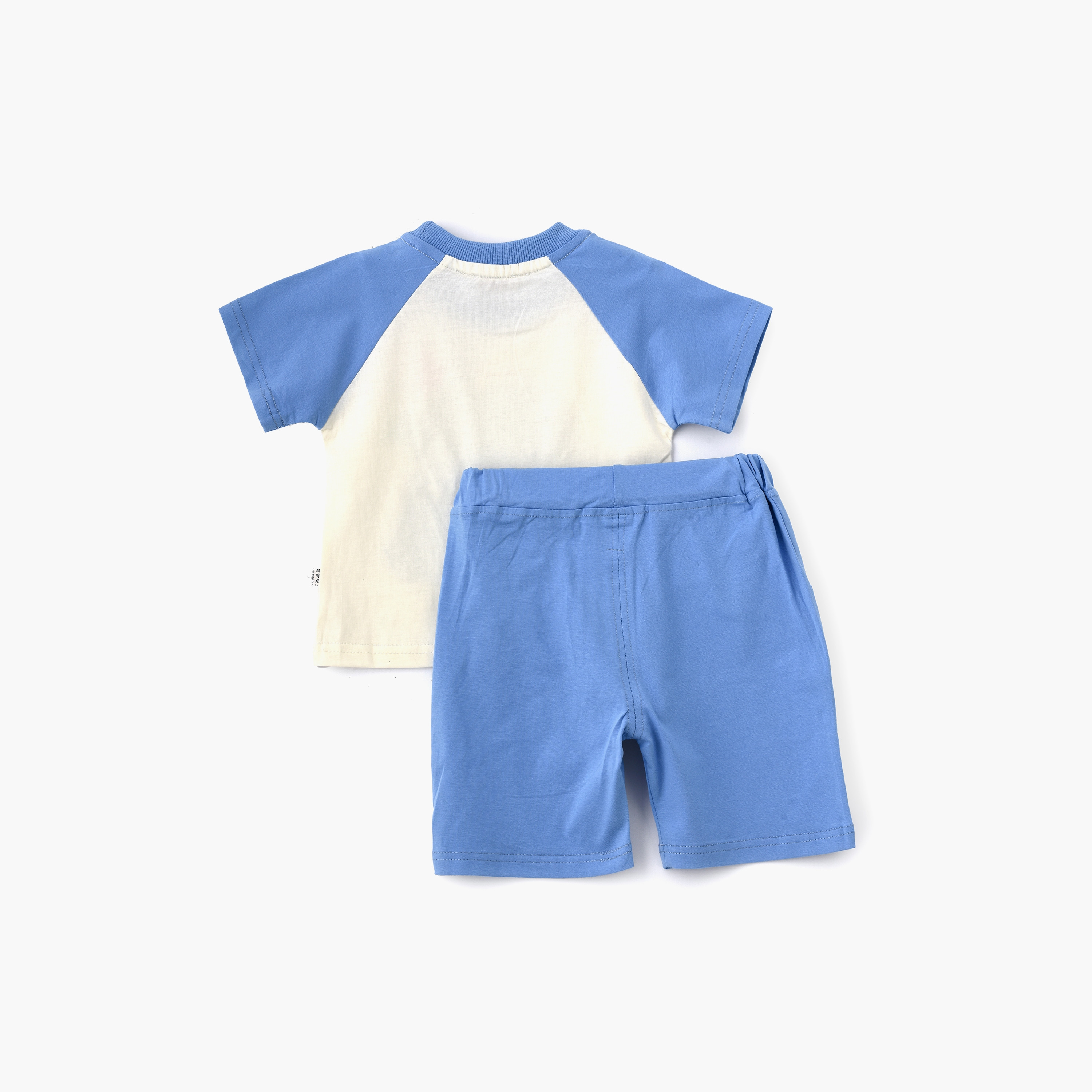 تي شيرت بأكمام قصيرة مطرز بطبعة ديناصور مع شورت من بيبيكلو-boys-clothing-setsandcoords-image-2