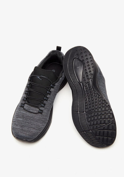 Dash Textured Slip-On Walking Shoes-Men%27s Sports Shoes-image-1