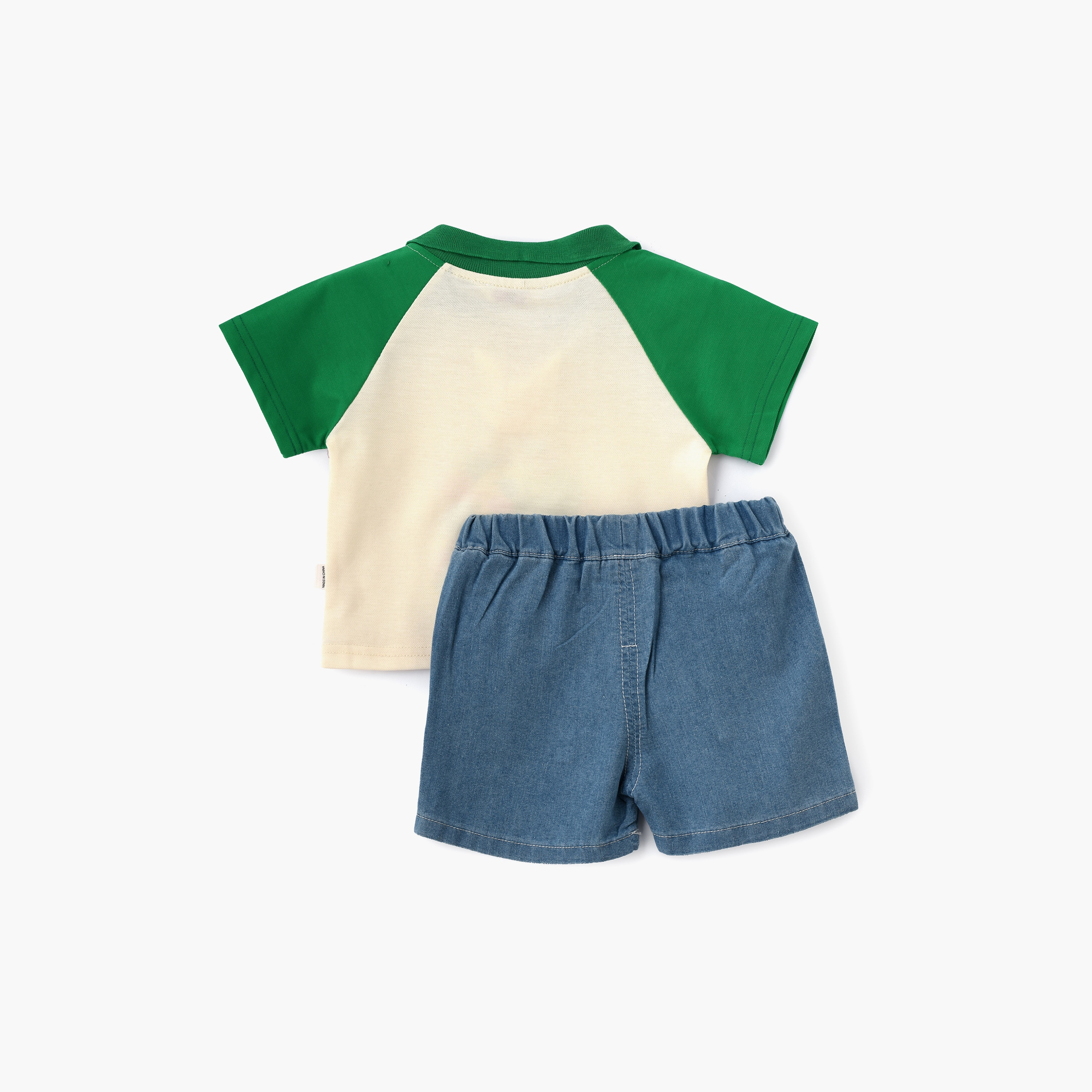 تي شيرت بأكمام قصيرة وشورت بطبعة ديناصور من بيبيكلو-boys-clothing-setsandcoords-image-2
