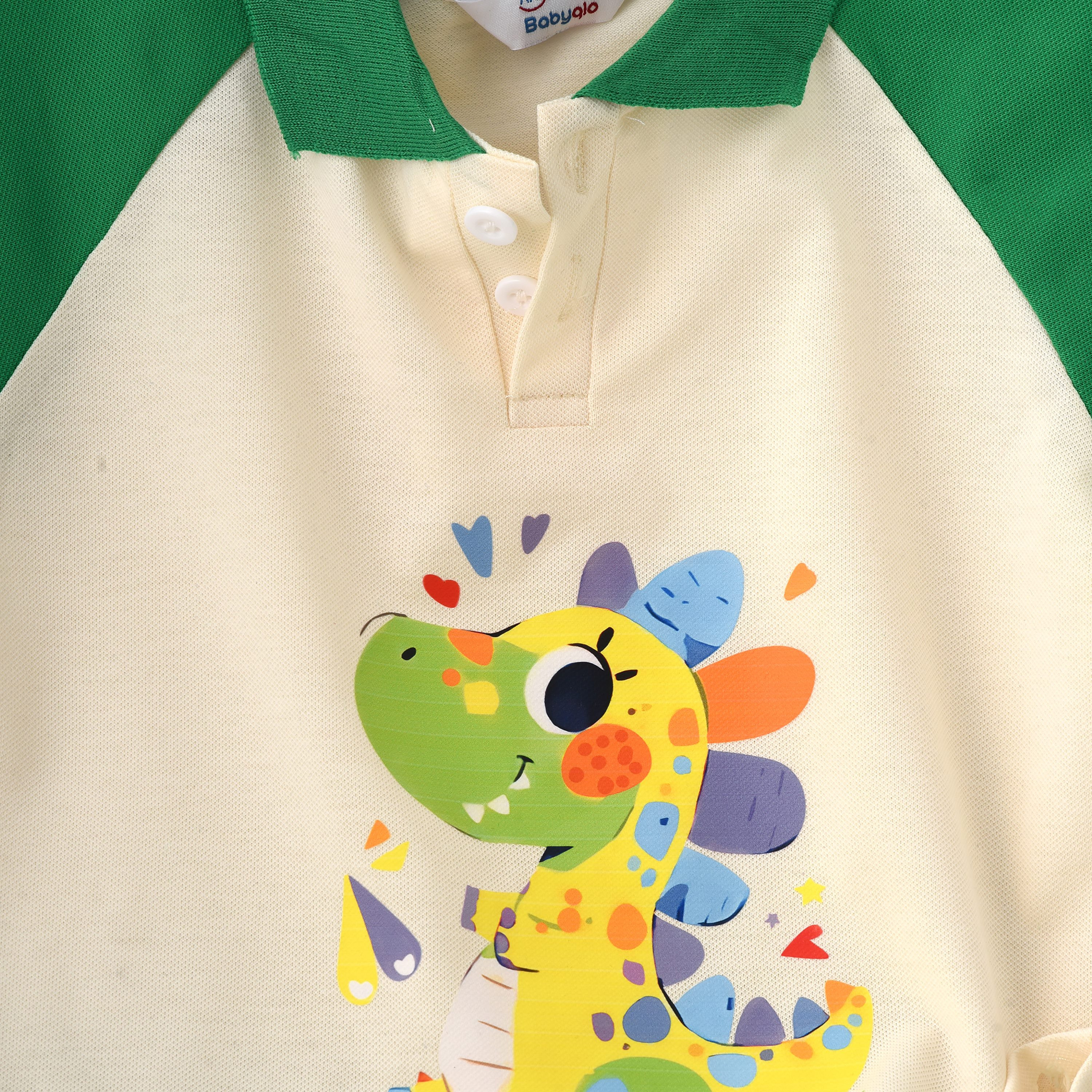 تي شيرت بأكمام قصيرة وشورت بطبعة ديناصور من بيبيكلو-boys-clothing-setsandcoords-image-4