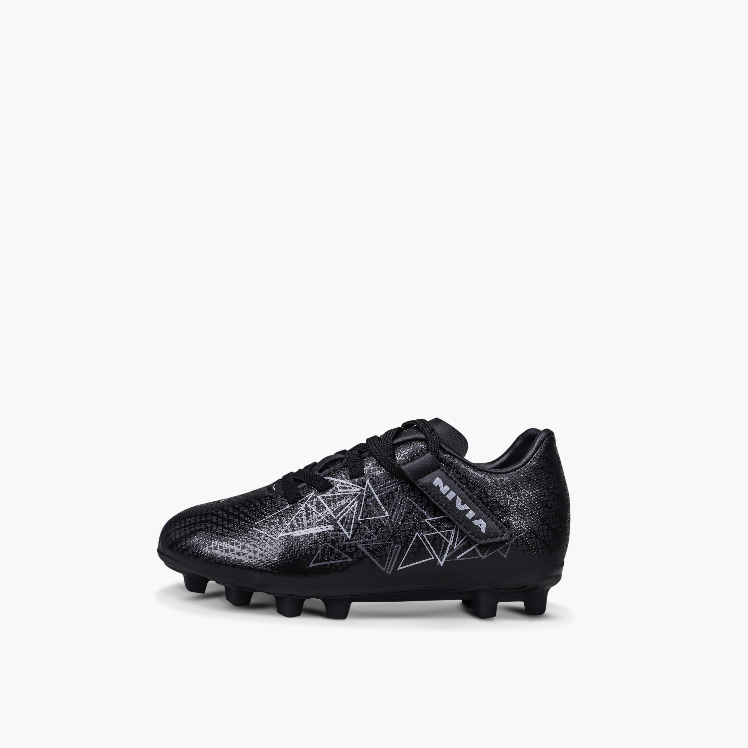 Nivia Kid's Carbonite 7.0 Hook & Loop Football Firm Ground Boots-sports-gear-football-shoes-firmground-image-4