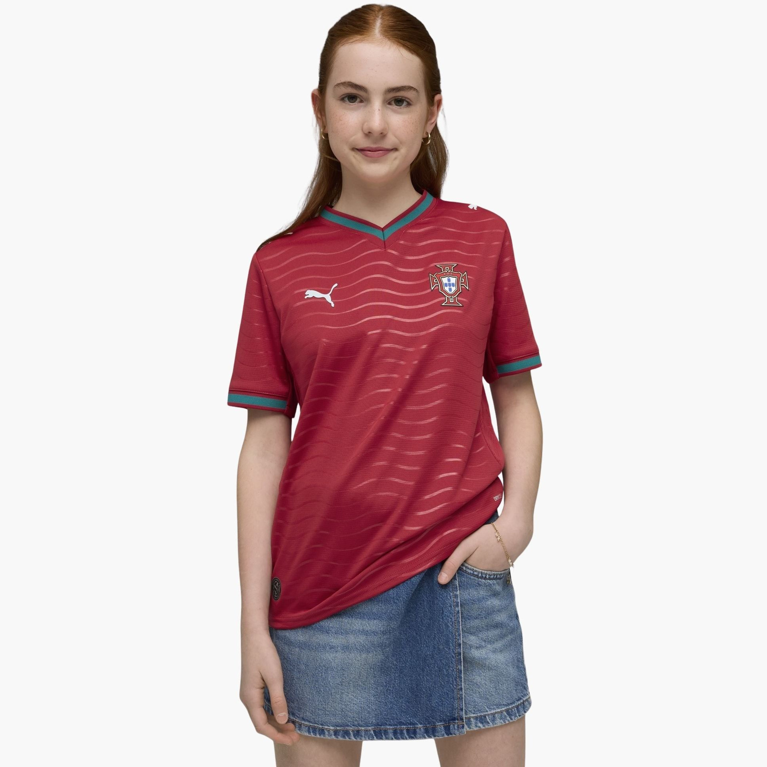 بوما - قميص منتخب البرتغال الأساسي للأطفال لكأس العالم FIFA 2026-sports-boys-clothing-tops-image-3