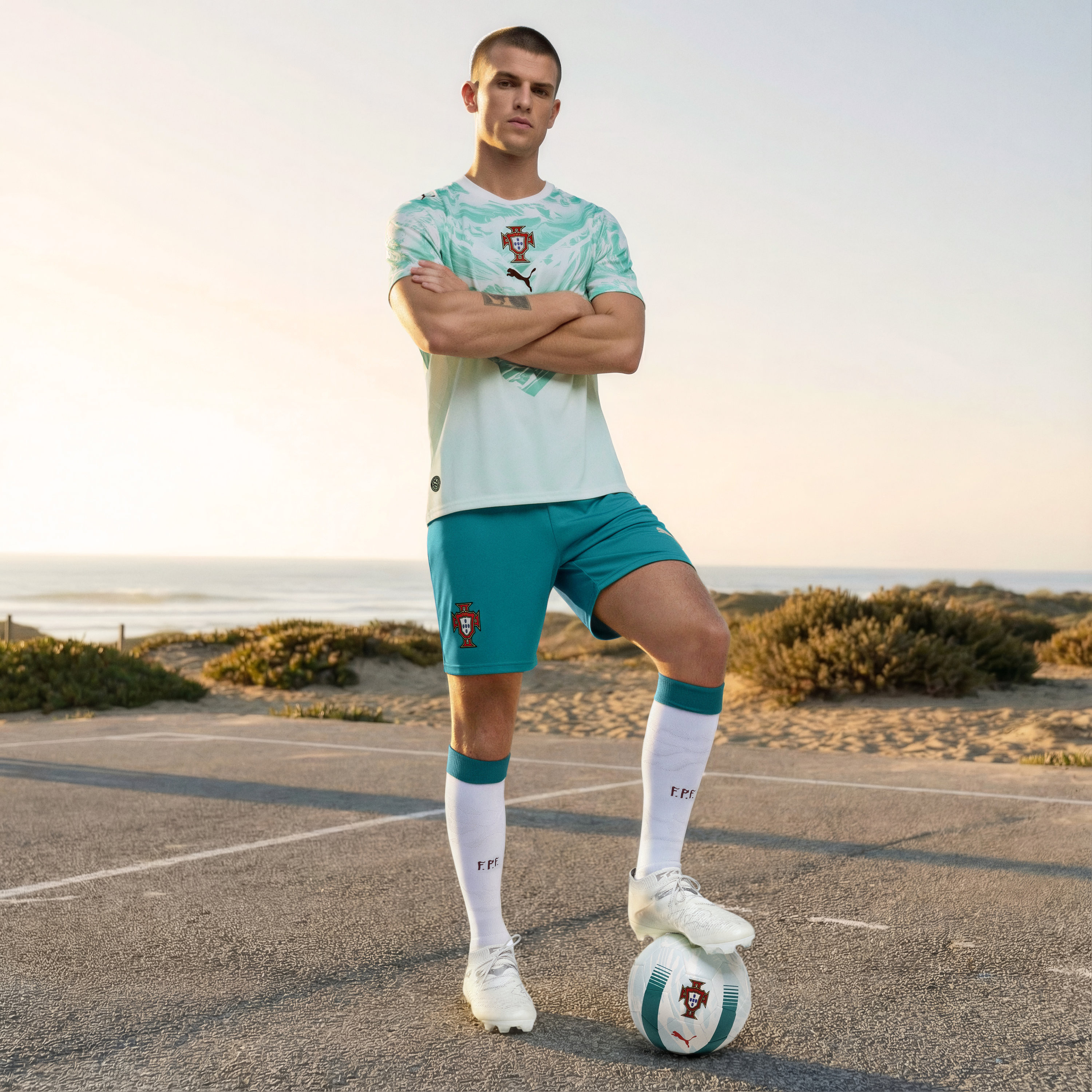 Puma Men Portugal 26 Home FIFA World Cup Shorts-men-clothing-bottoms-shorts-image-2