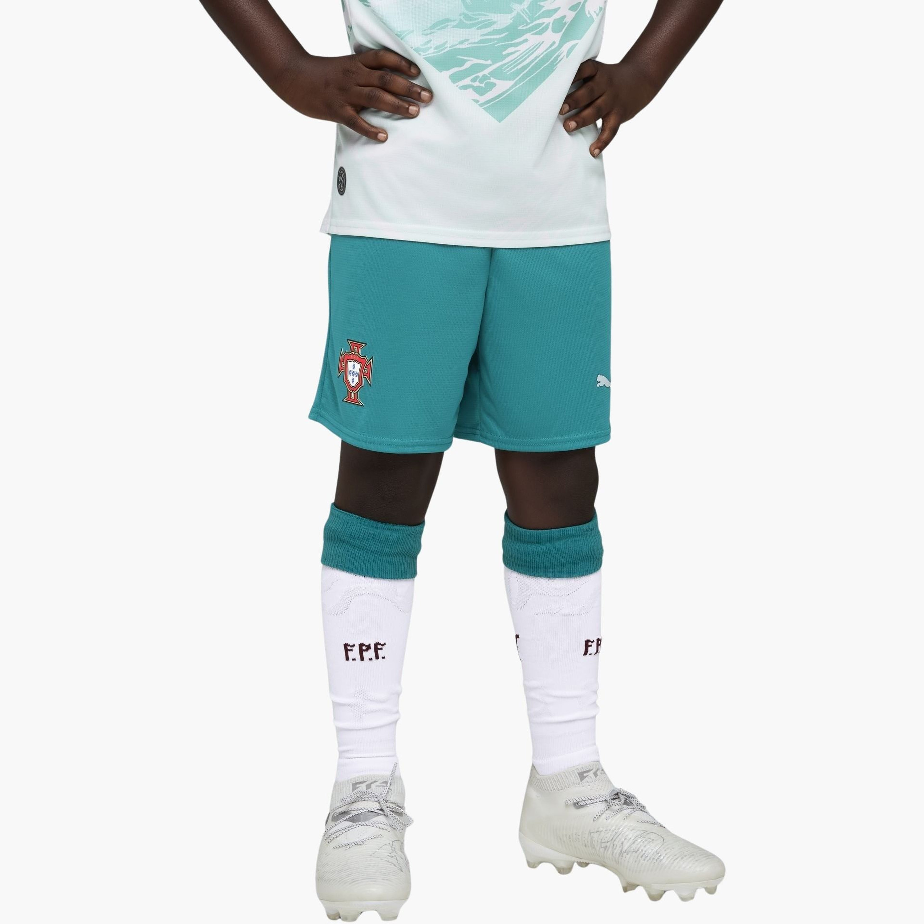 بوما - شورتات للأطفال شعار مستوحى من البرتغال-sports-gear-football-clothing-bottoms-image-1