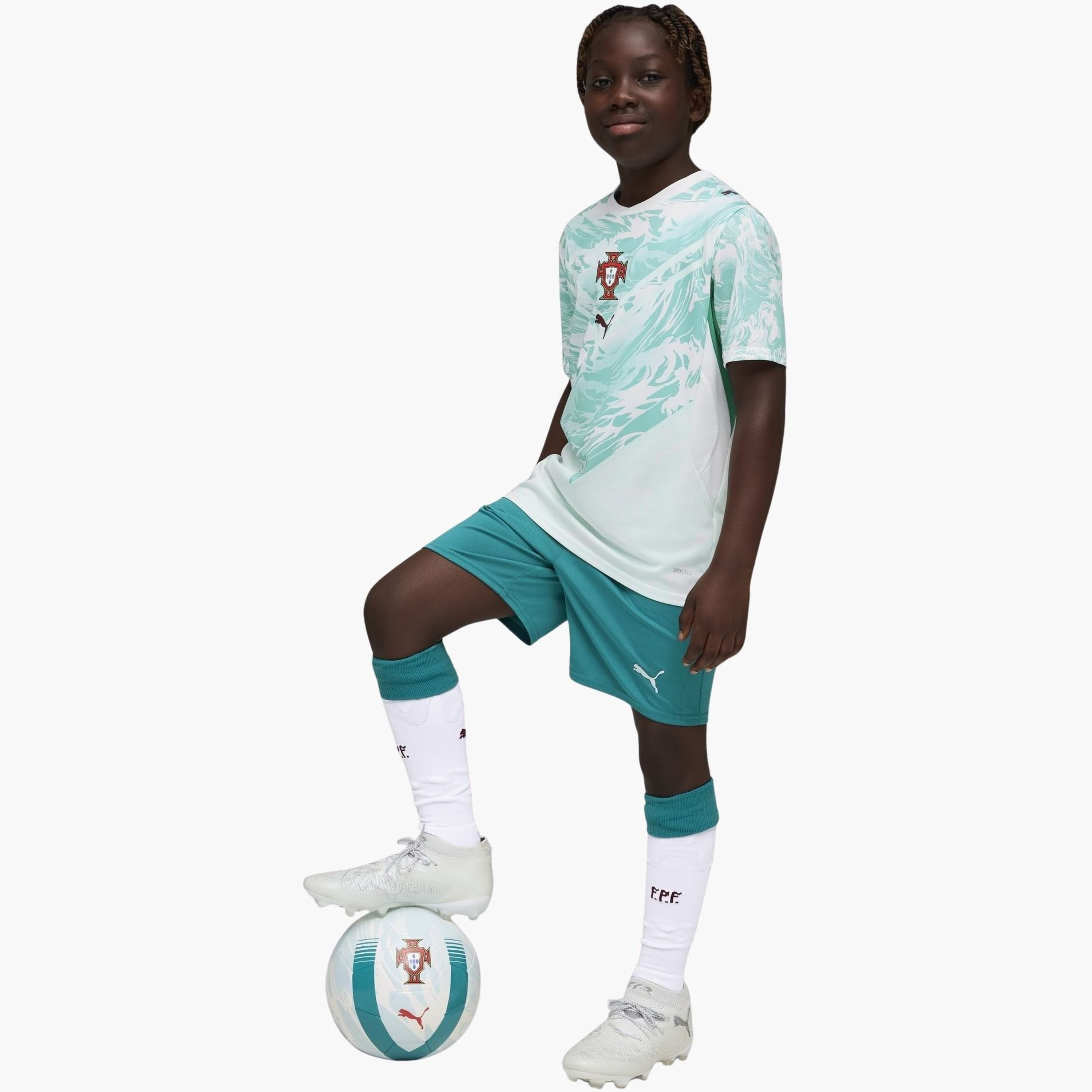 بوما - شورتات للأطفال شعار مستوحى من البرتغال-sports-gear-football-clothing-bottoms-image-2