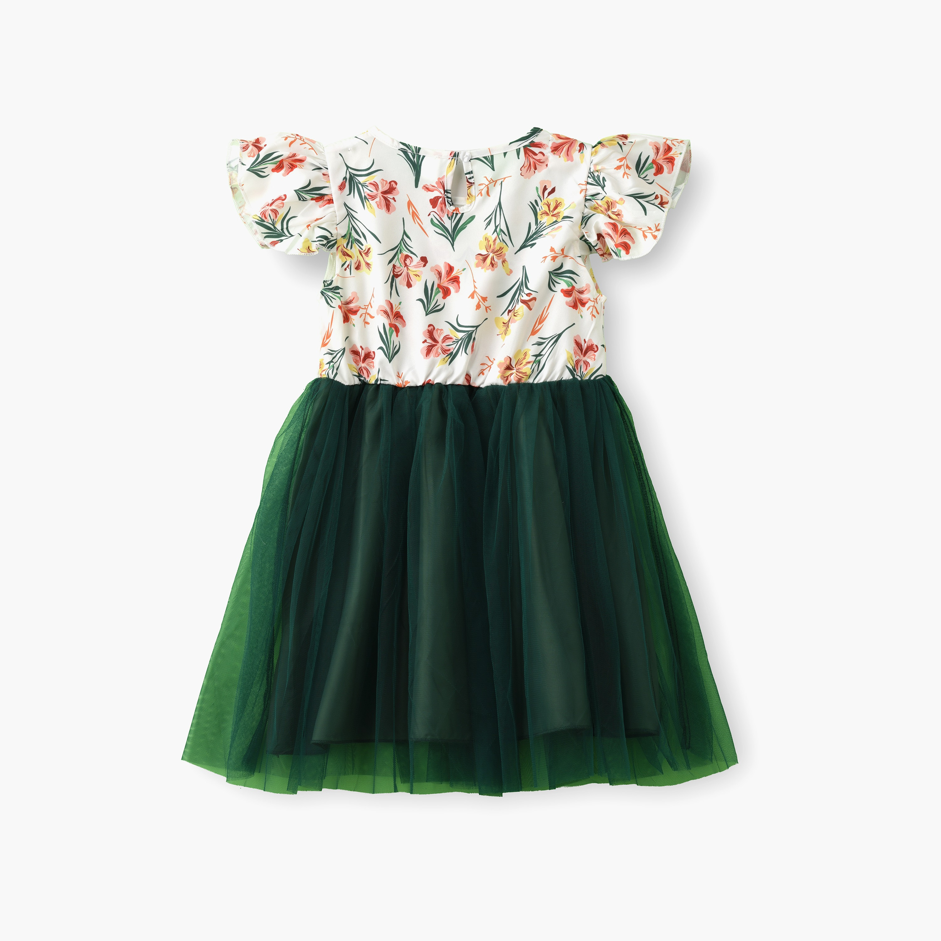 Babyqlo Floral Printed Cap Sleeves Dress-girls-clothing-dressesandjumpsuits-image-2