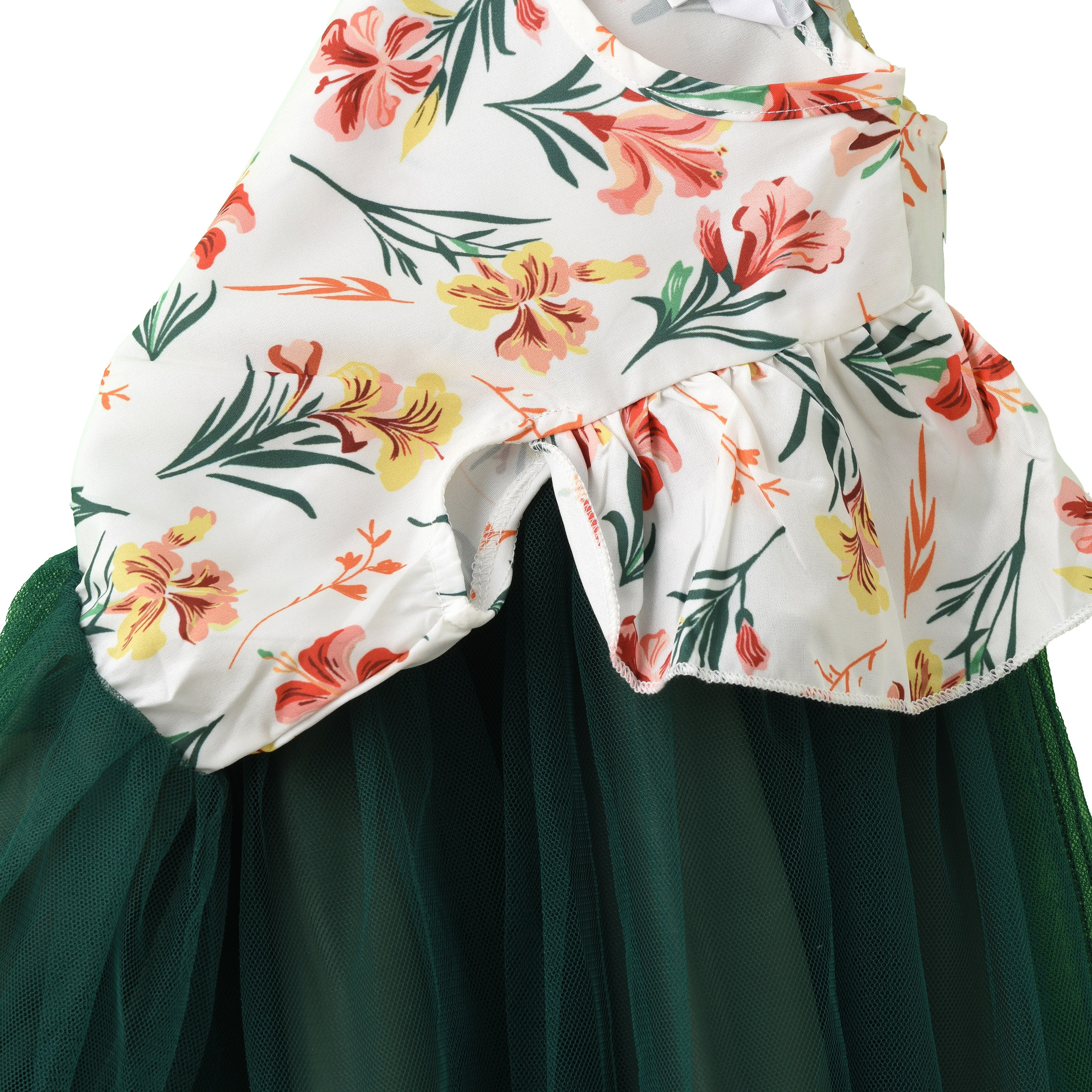 Babyqlo Floral Printed Cap Sleeves Dress-girls-clothing-dressesandjumpsuits-image-5