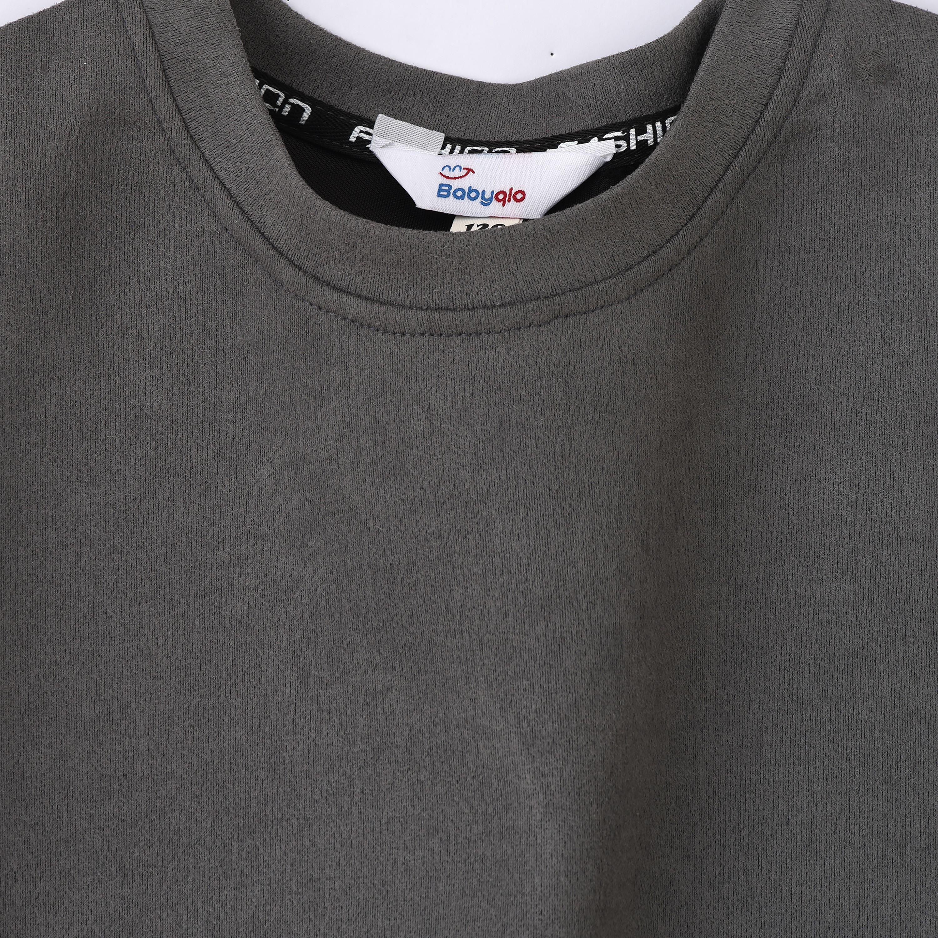 Babyqlo Solid Short Sleeves T-Shirt with Shorts-boys-clothing-setsandcoords-image-4