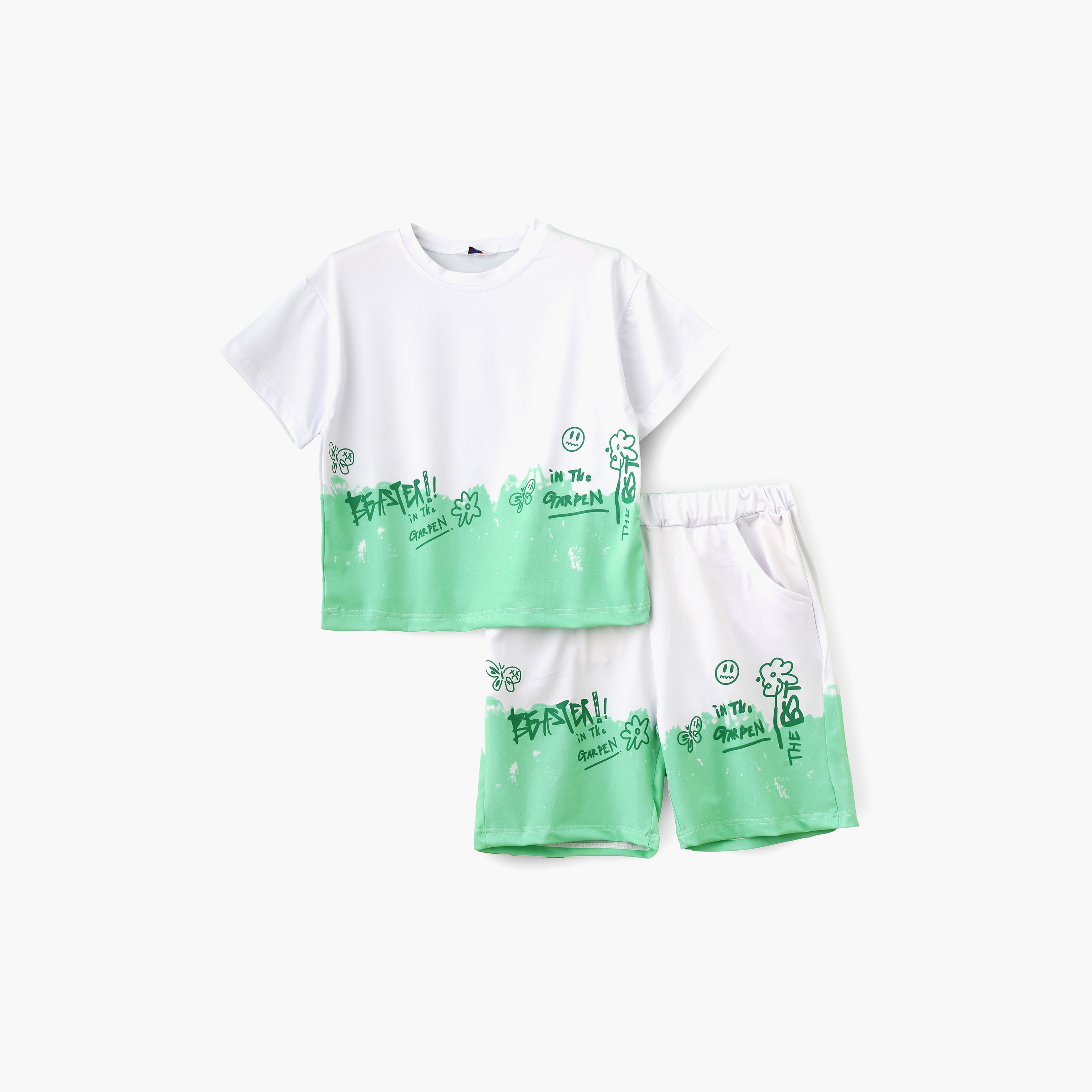 تي شيرت مطبوع بأكمام قصيرة مع شورت من بيبيكلو-boys-clothing-setsandcoords-image-1