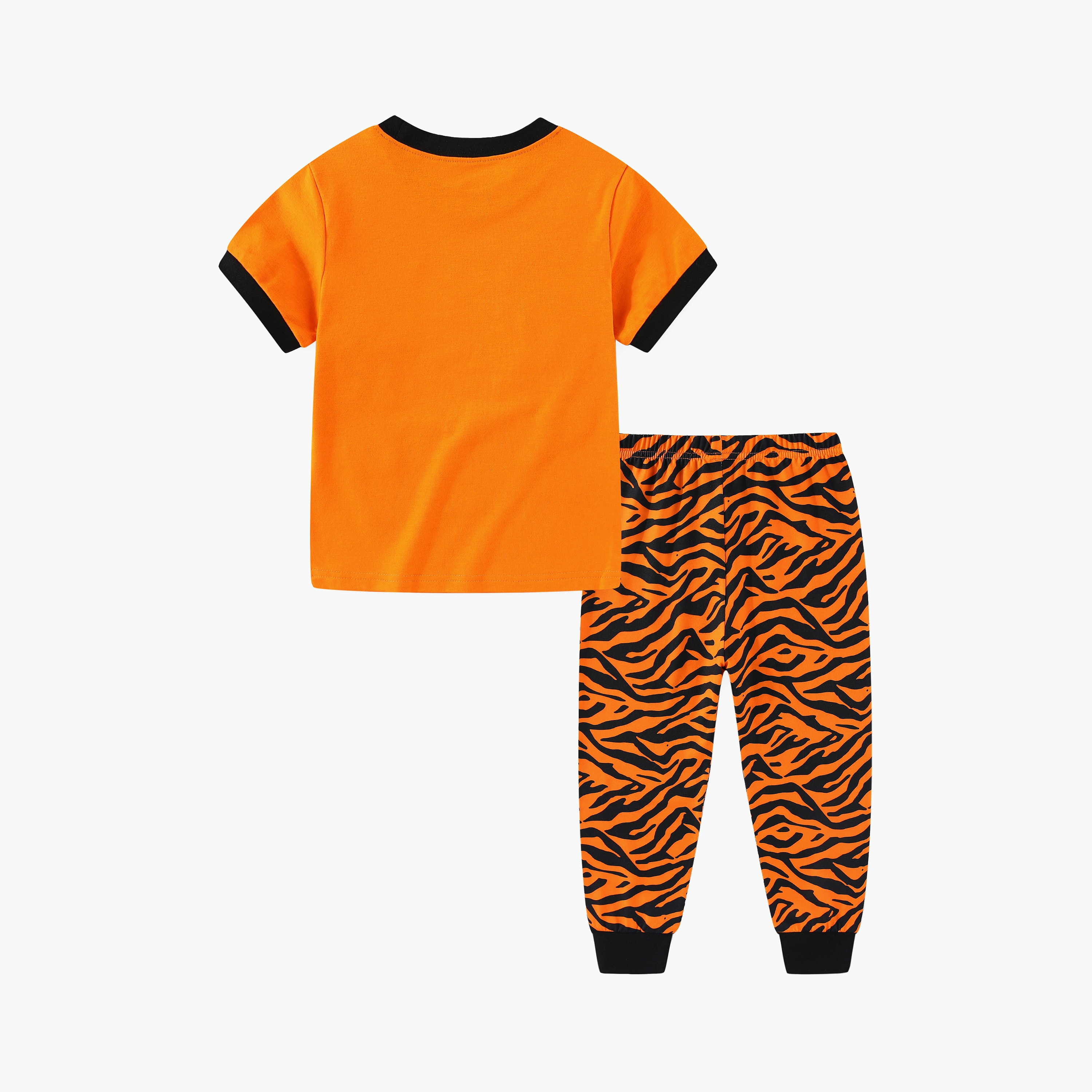 تي شيرت بطبعة رورينج تايجر جانجل أدفنتشر متوهجة في الظلام مع بنطال ركض من بيبيكلو-boys-clothing-nightwear-image-7