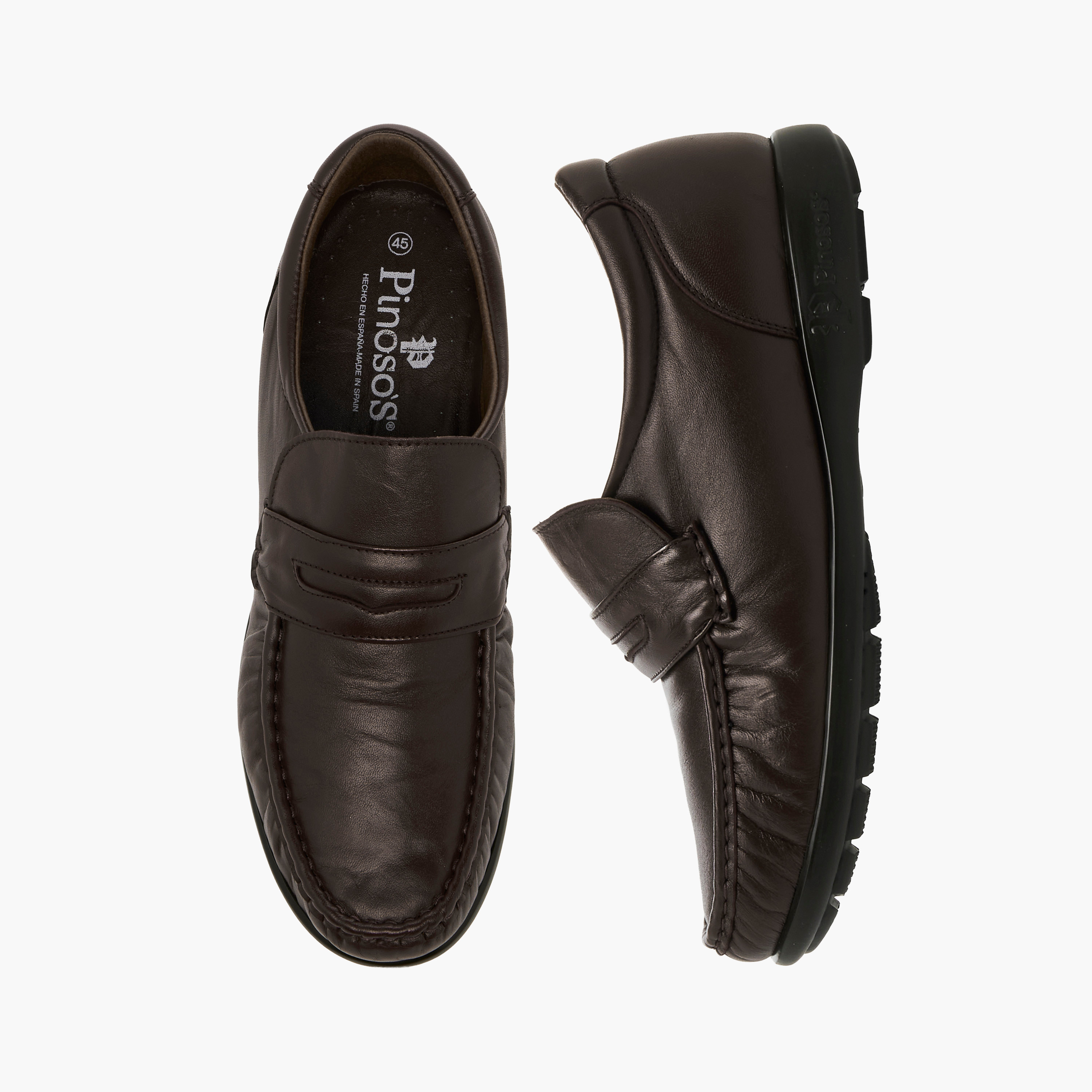 Pinosos Men Genuine Leather Slip-On Loafers-men-shoes-loafersandmoccasins-image-1