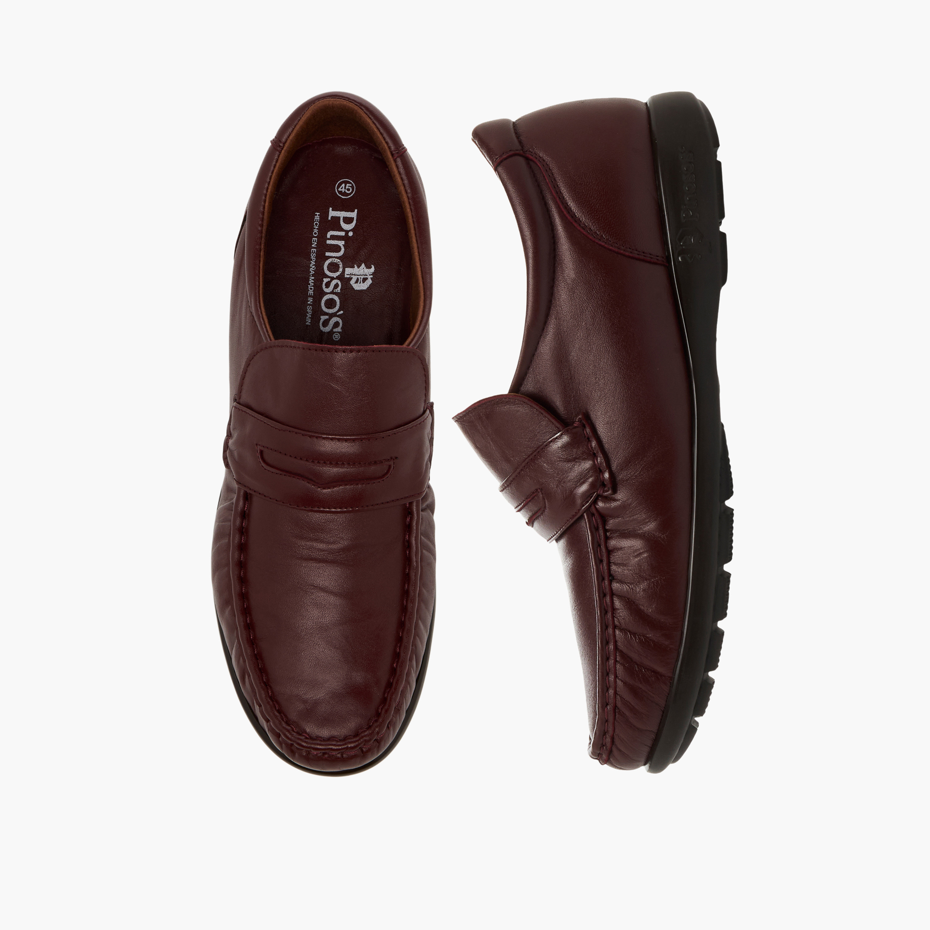 Pinosos Men Genuine Leather Slip-On Loafers-men-shoes-loafersandmoccasins-image-1