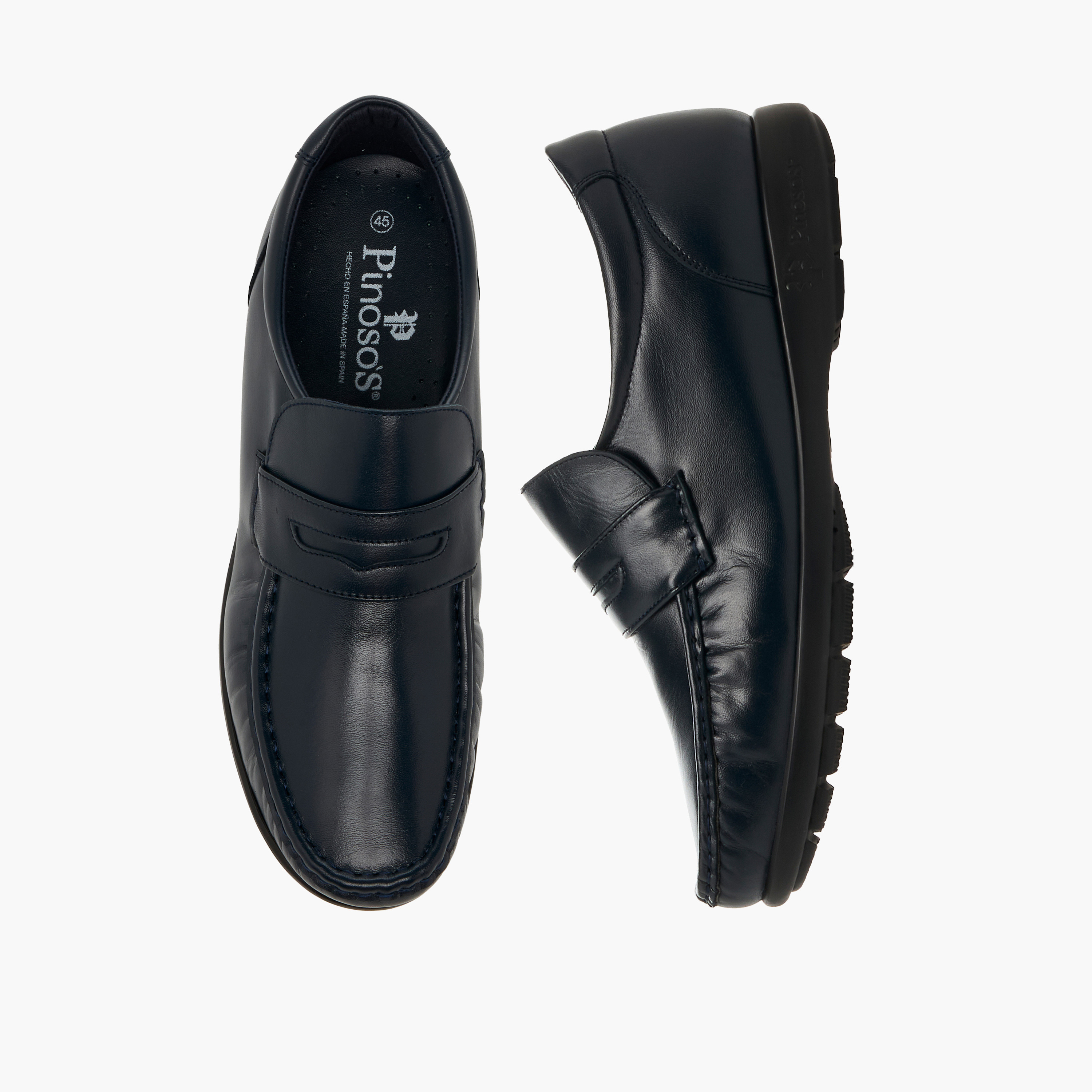 Pinosos Men Genuine Leather Slip-On Loafers-men-shoes-loafersandmoccasins-image-1