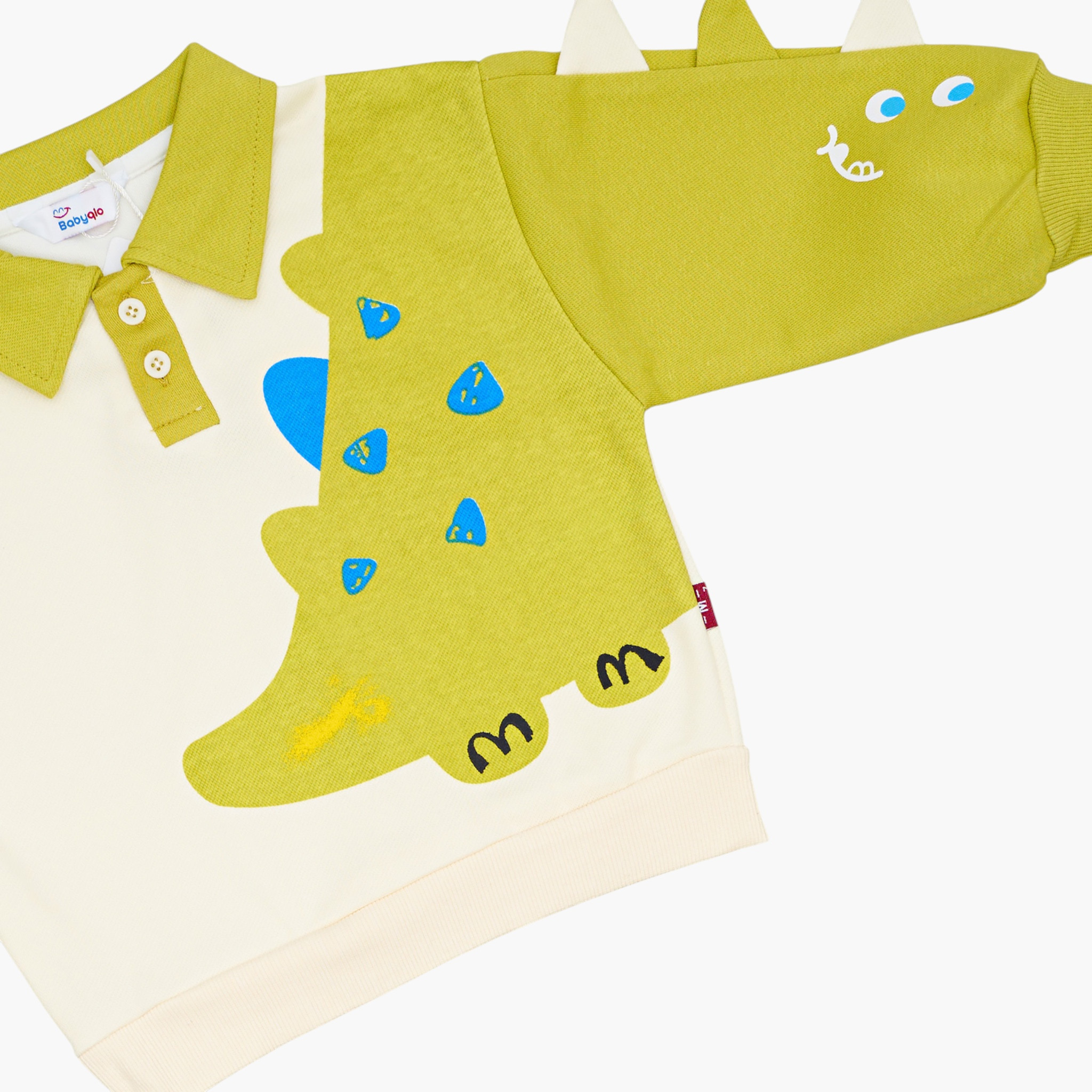 Babyqlo 2-Piece Dinosaur Printed Polo T-Shirt with Denim Set-boys-clothing-setsandcoords-image-5