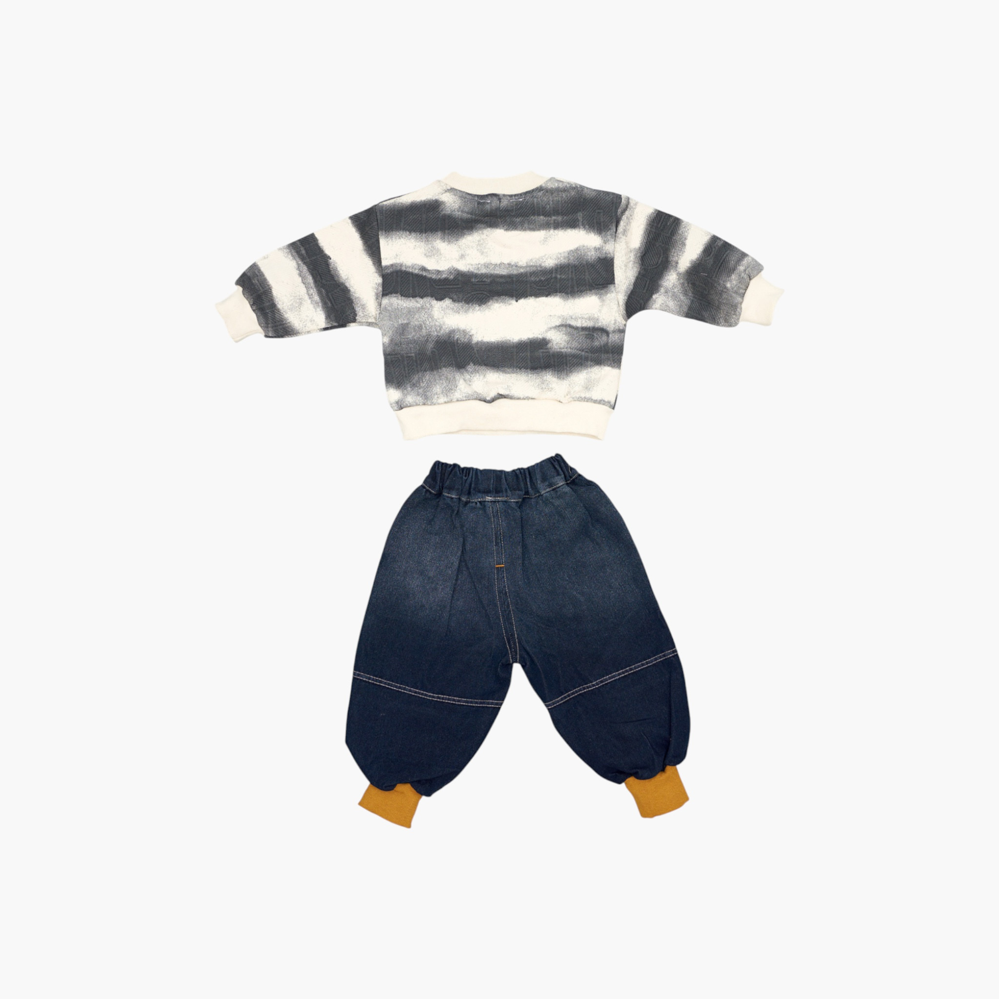 Babyqlo 2-Piece Tie & Dye Printed Sweatshirt and Denims Set-boys-clothing-setsandcoords-image-4