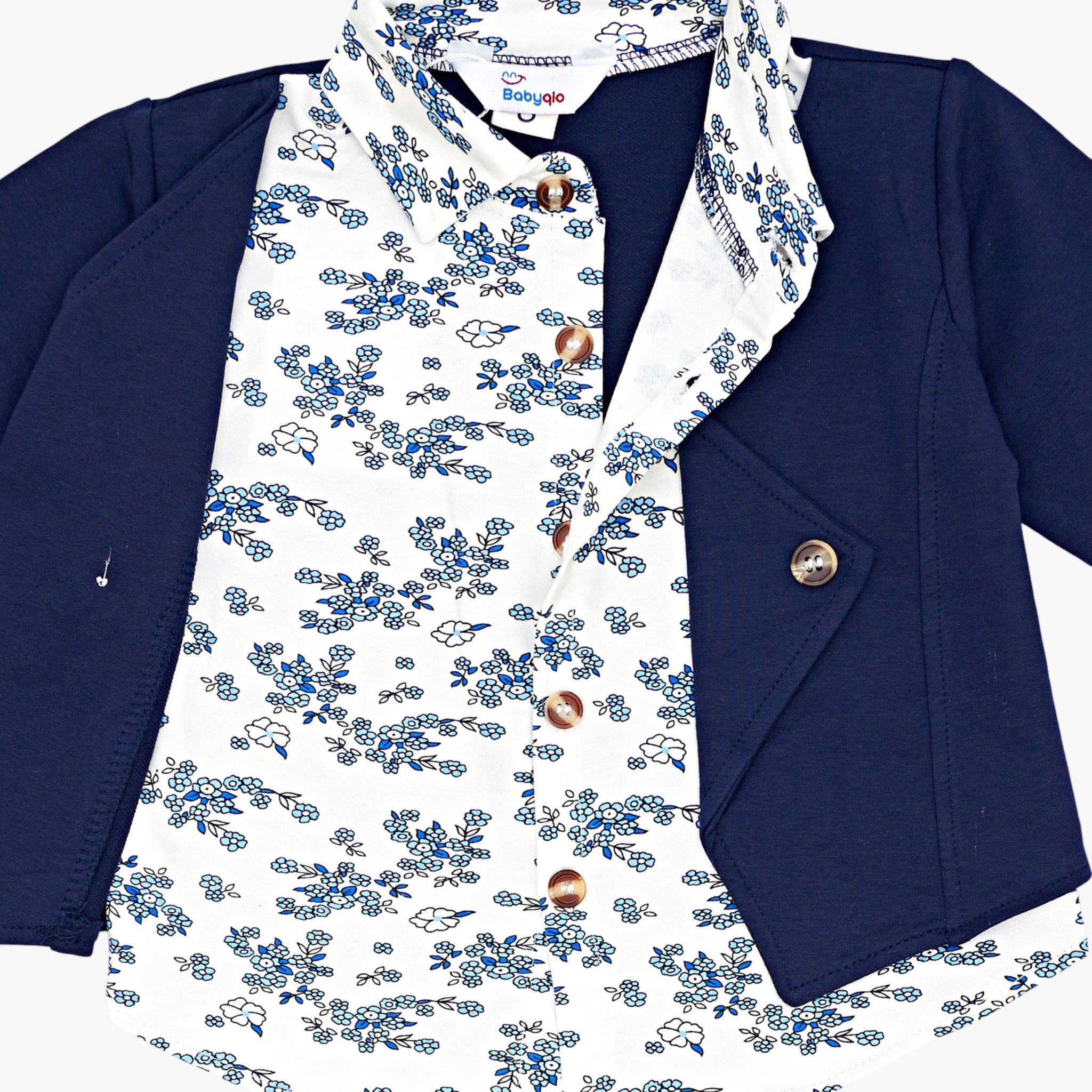 Babyqlo 2-Piece Floral Shirt, Jacket and Pants Set-boys-clothing-setsandcoords-image-6