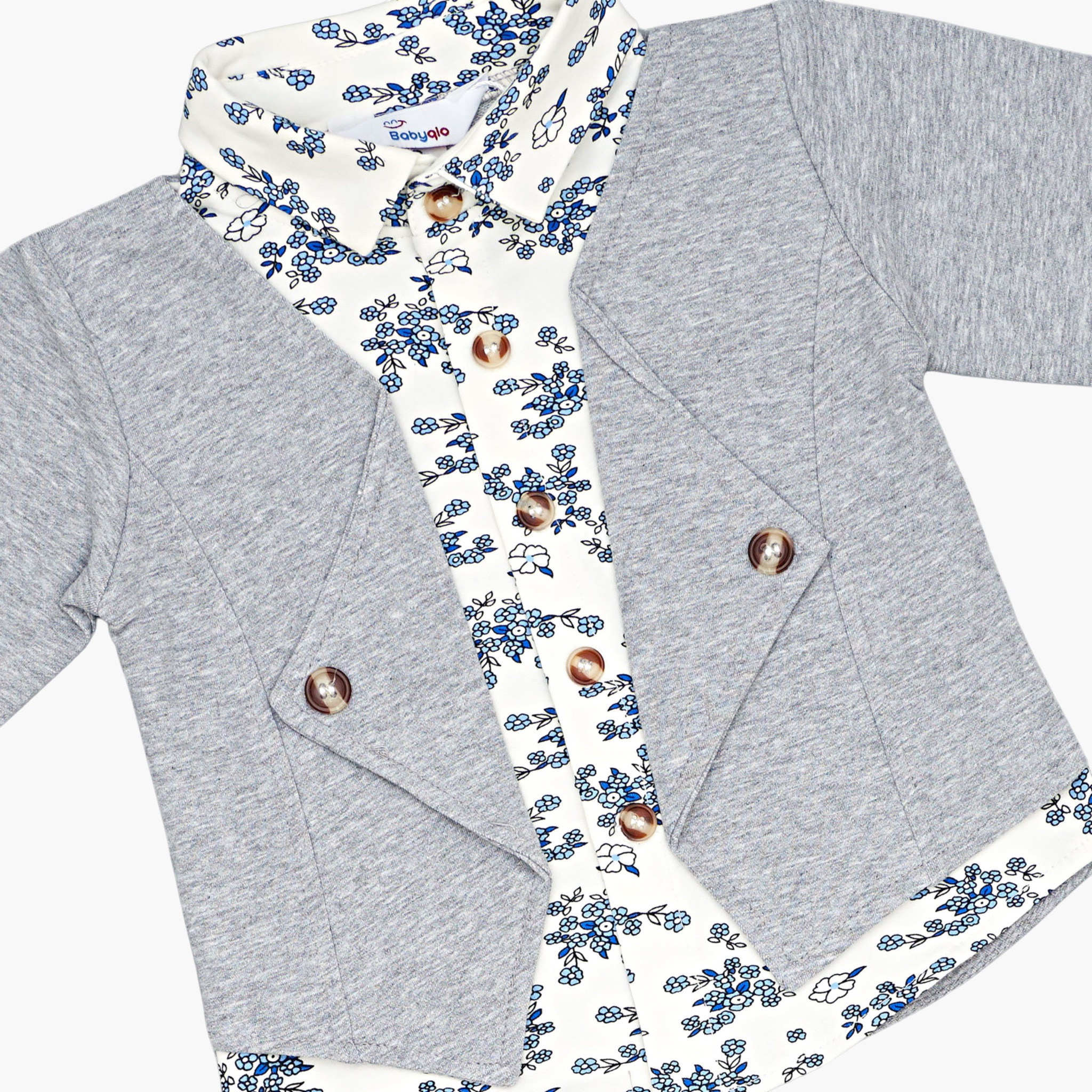Babyqlo 2-Piece Floral Shirt, Jacket and Pants Set-boys-clothing-setsandcoords-image-6