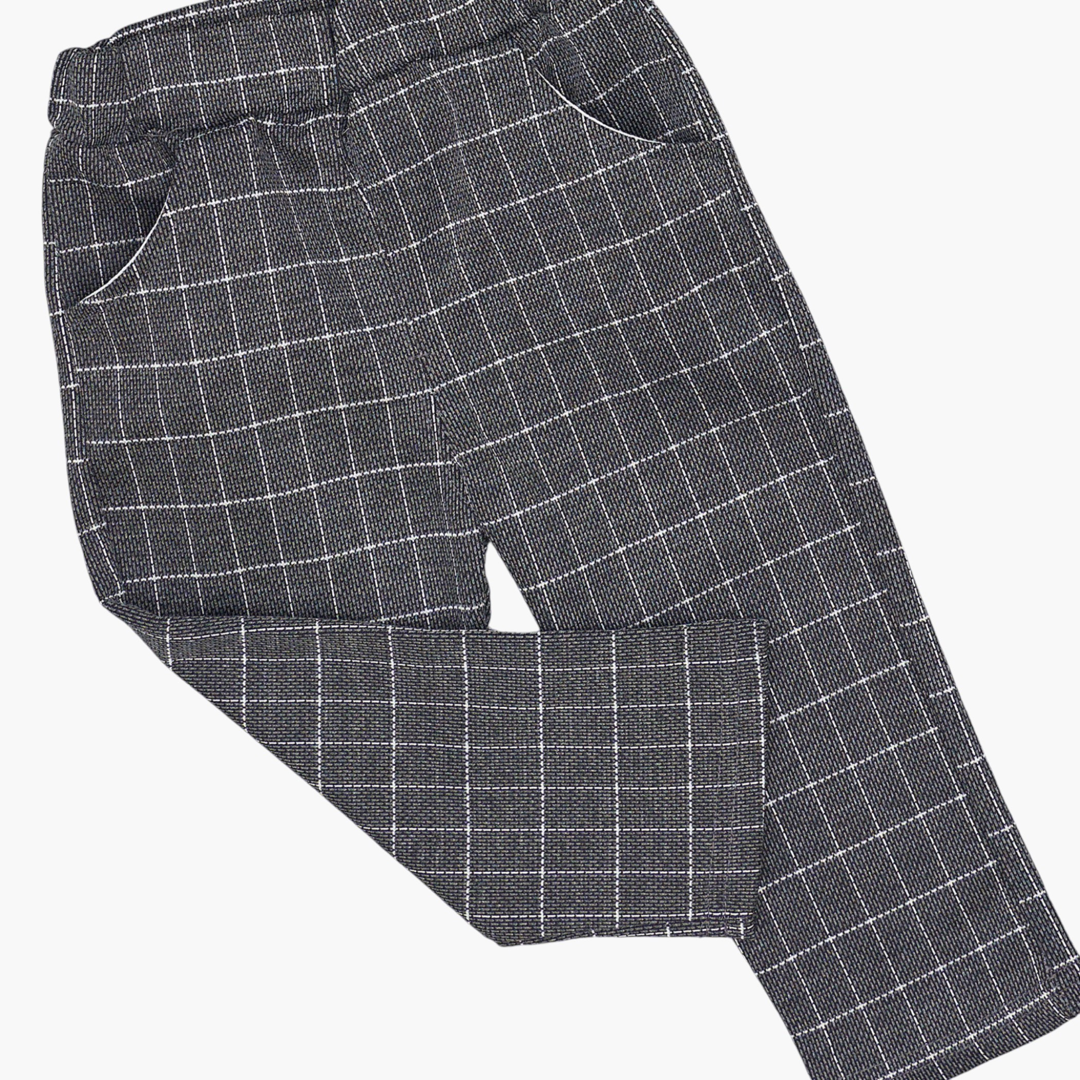 Babyqlo 4-Piece Grid Blazer, Shirt, Waistcoat and Pants Set-boys-clothing-setsandcoords-image-5