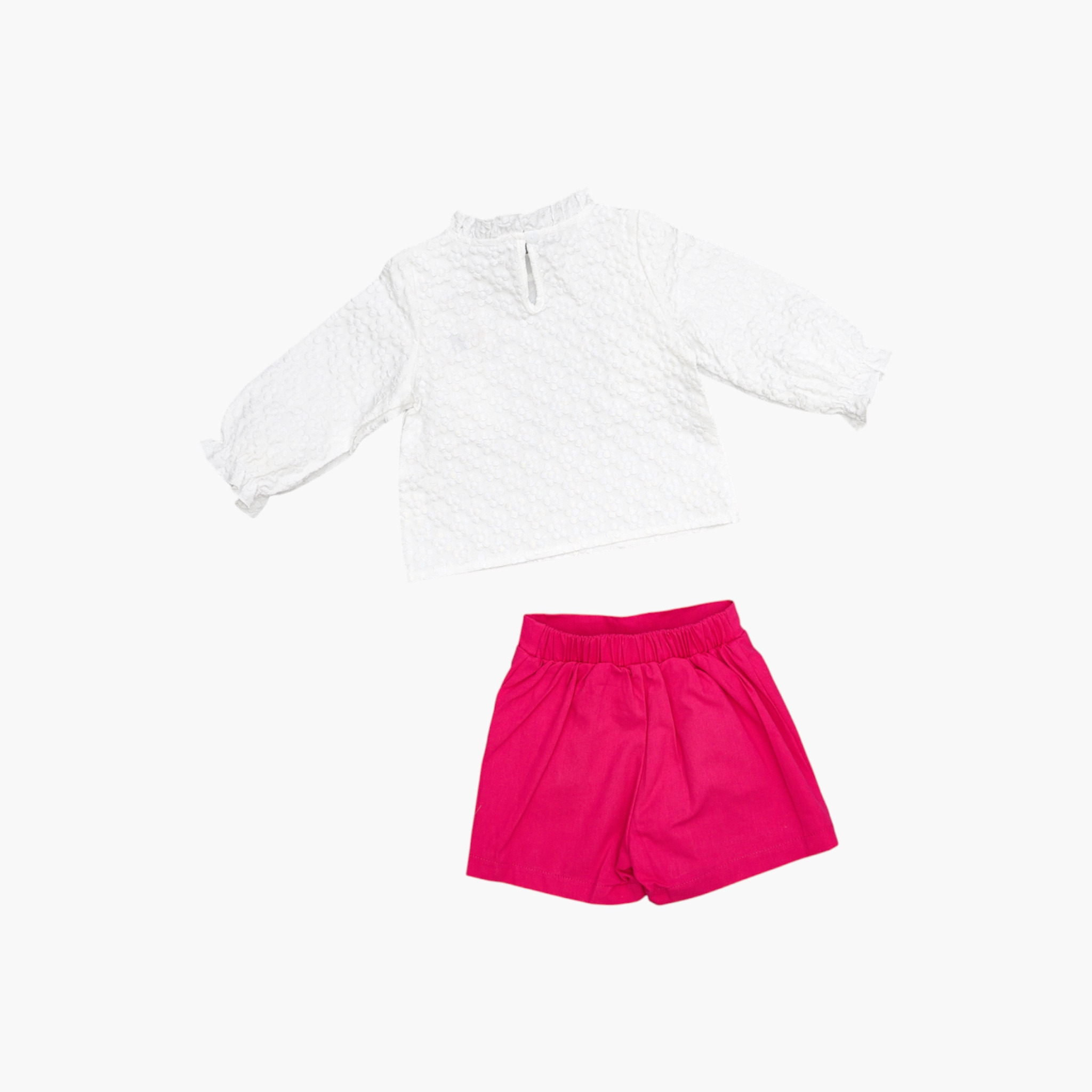 Babyqlo 2-Piece Ruffle Detailed Top with Skorts-girls-clothing-setsandcoords-image-4