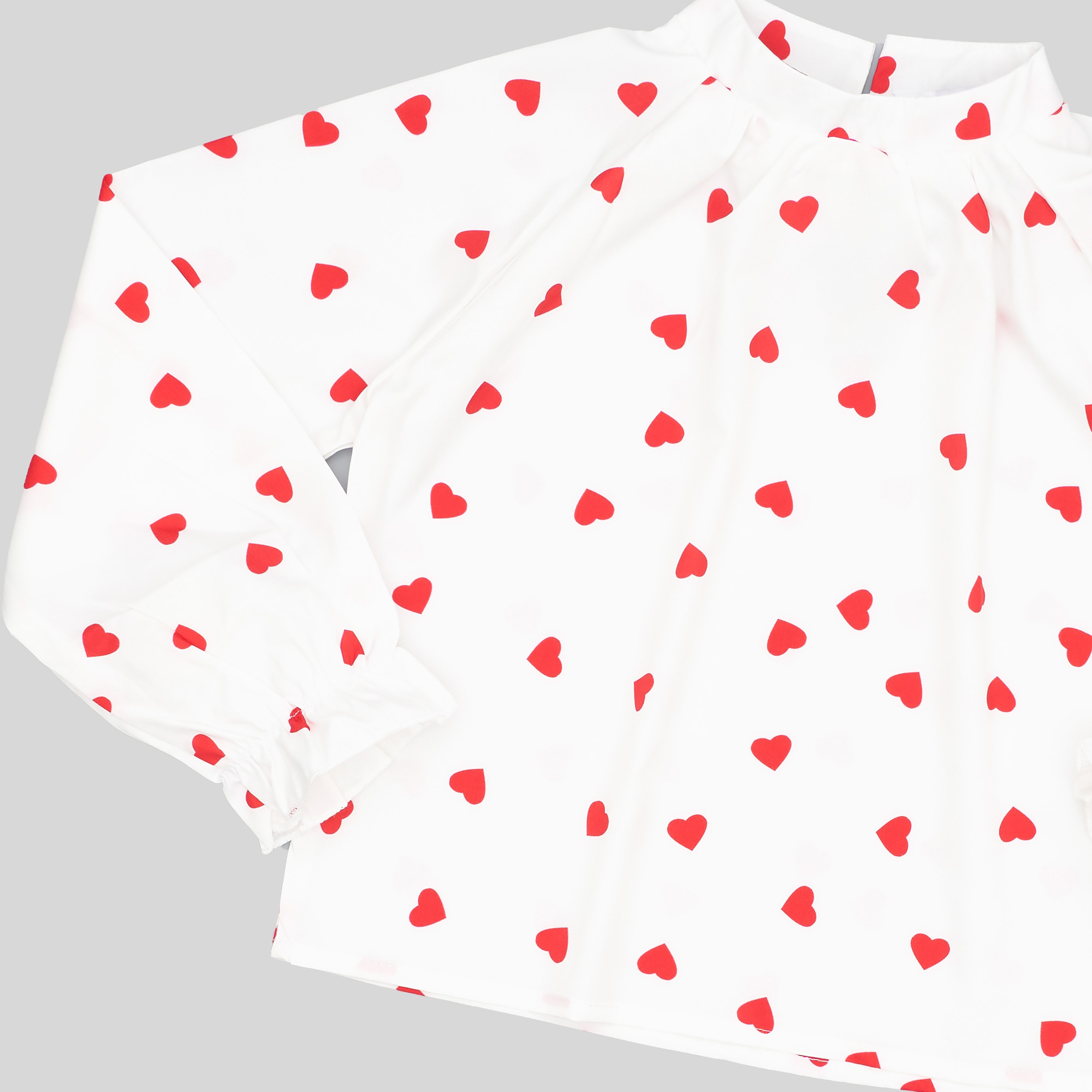 Babyqlo 2-Piece Heart Printed Top with Knot Detail Culottes Set-girls-clothing-setsandcoords-image-6