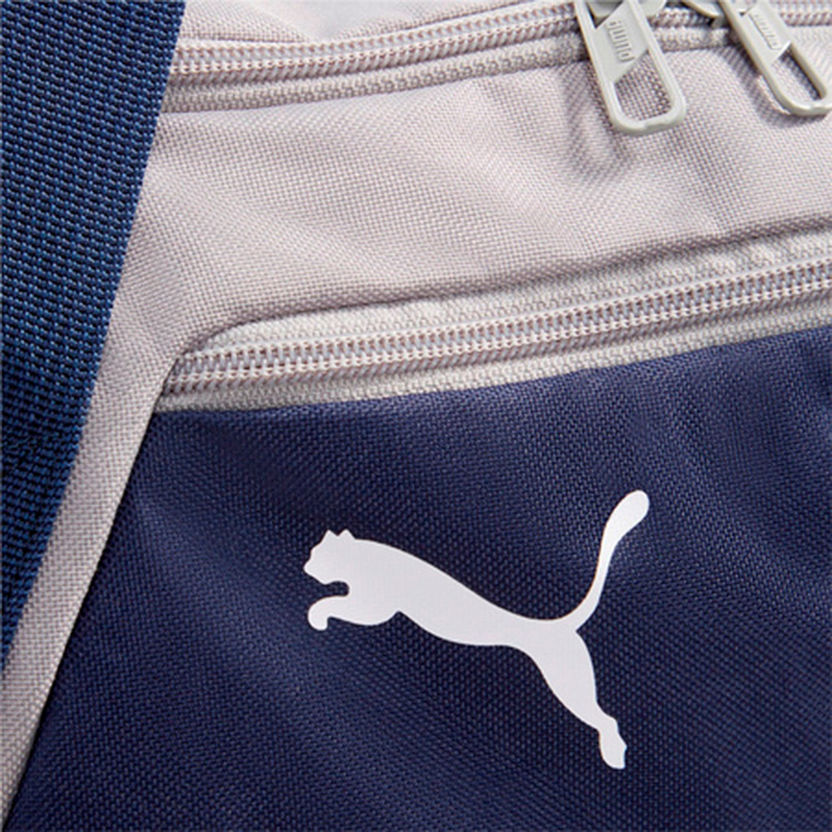 Puma Logo Print Duffle Bag with Adjustable Strap and Zip Closure-Duffle Bags-image-2