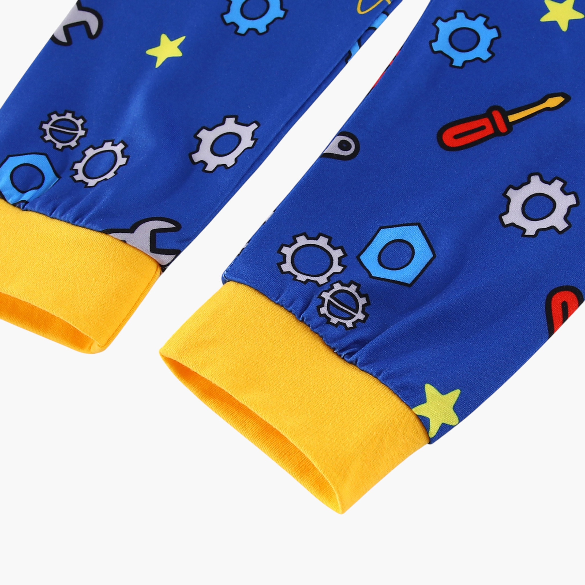 Babyqlo 2-Piece Robot Printed Glow in the Dark Pyjama Set-boys-clothing-setsandcoords-image-7