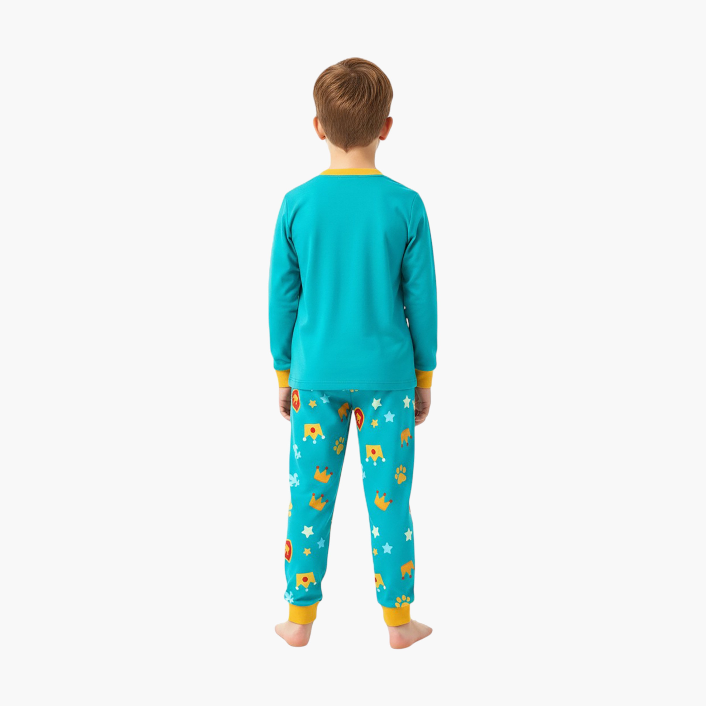 Babyqlo 2-Piece Lion Printed Glow in the Dark Pyjama Set-boys-clothing-setsandcoords-image-3