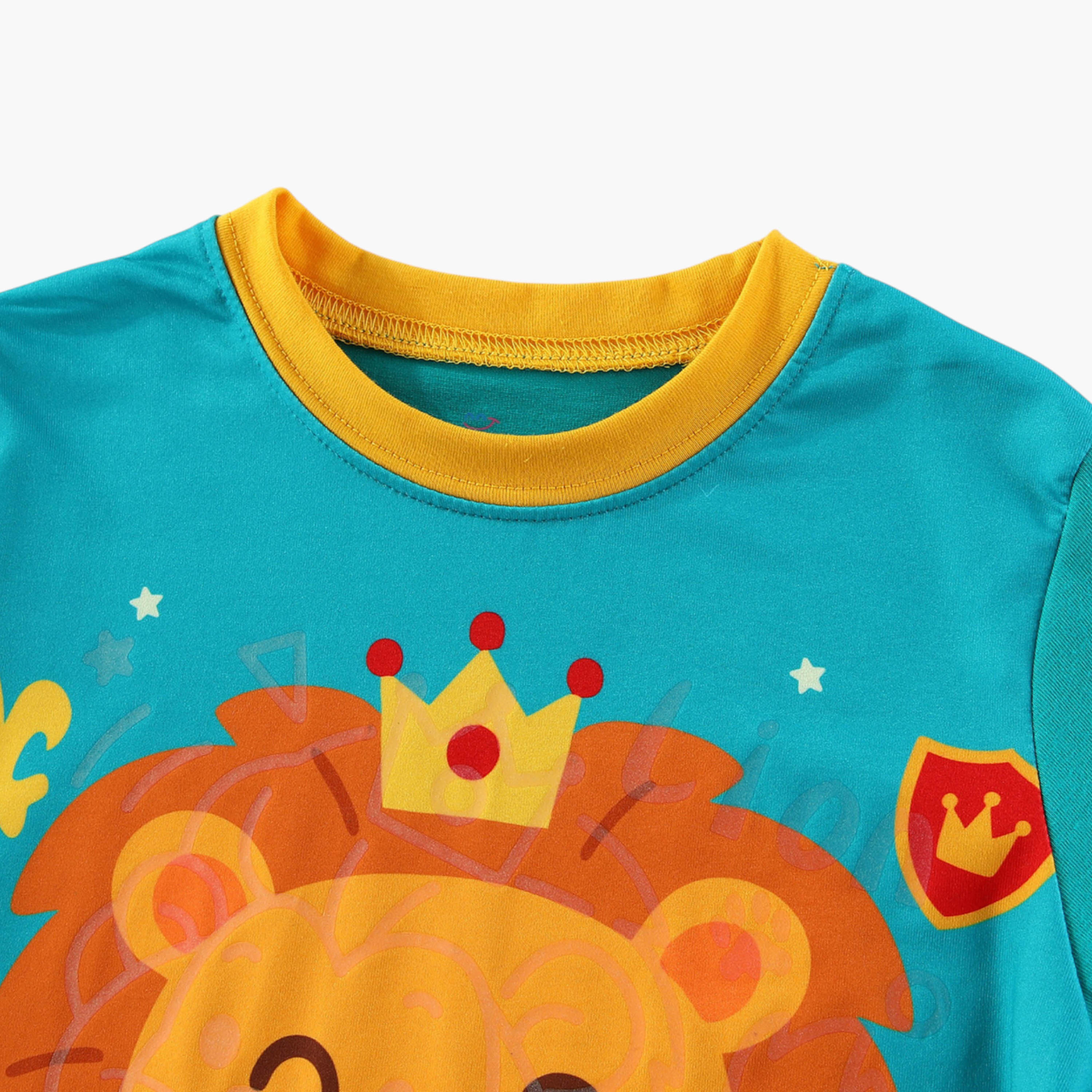 Babyqlo 2-Piece Lion Printed Glow in the Dark Pyjama Set-boys-clothing-setsandcoords-image-8