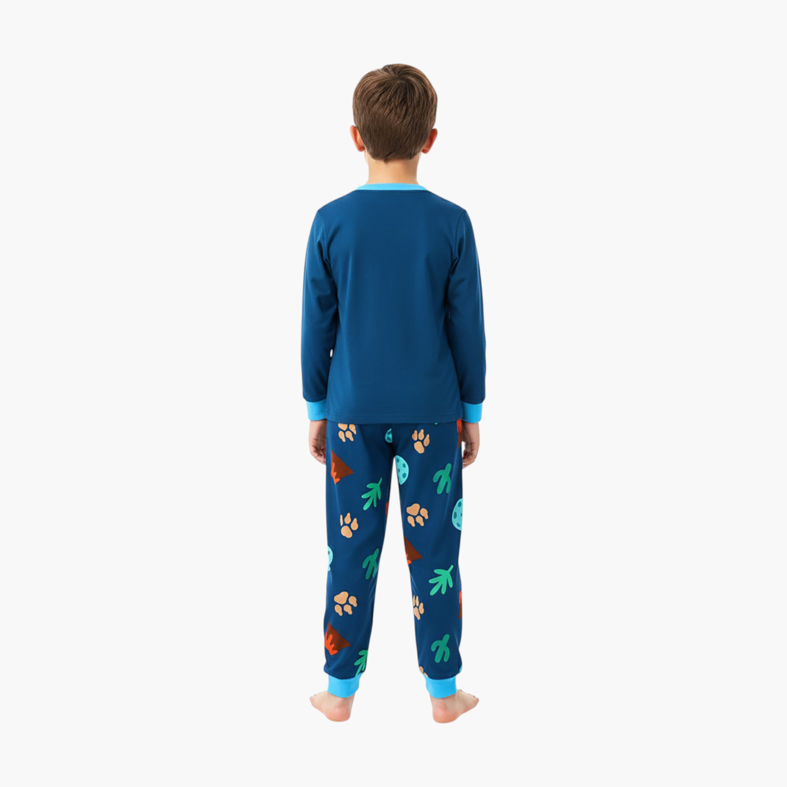 Babyqlo 2-Piece Dinosaur Printed Glow in the Dark Pyjama Set-boys-clothing-setsandcoords-image-3