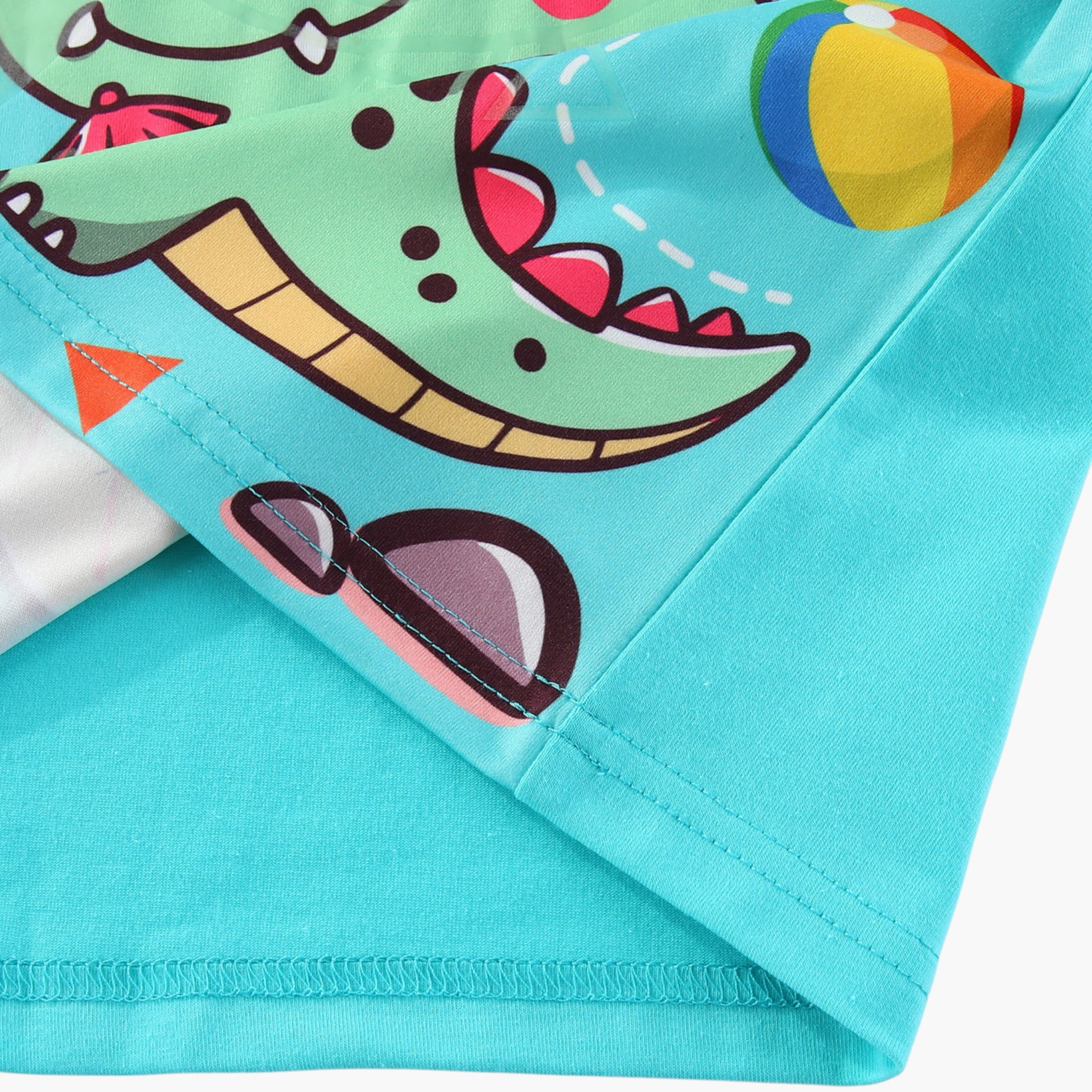 Babyqlo 2-Piece Dinosaur Printed Glow in the Dark Pyjama Set-boys-clothing-setsandcoords-image-7