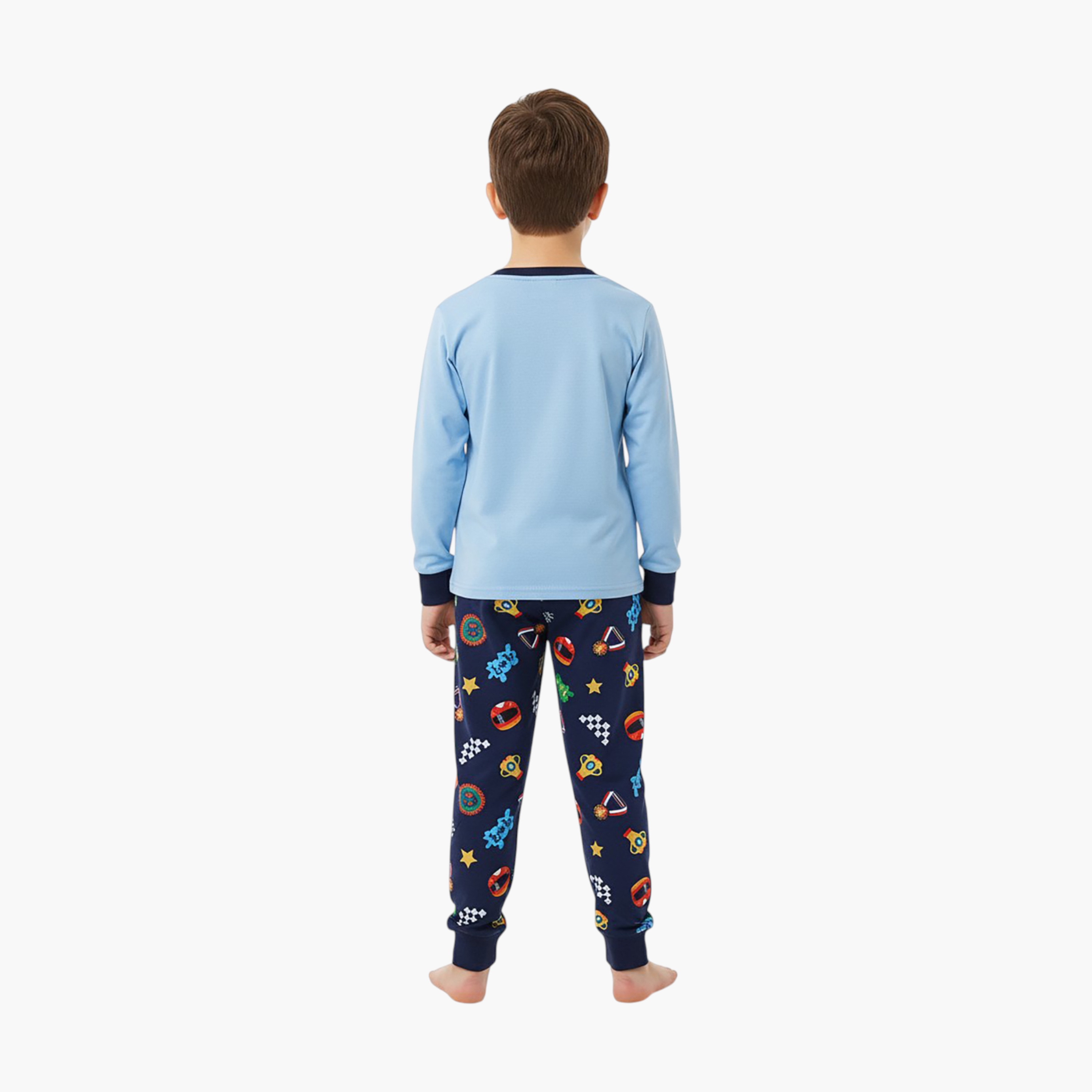 Babyqlo 2-Piece Astronaut Printed Glow in the Dark Pyjama Set-boys-clothing-setsandcoords-image-3