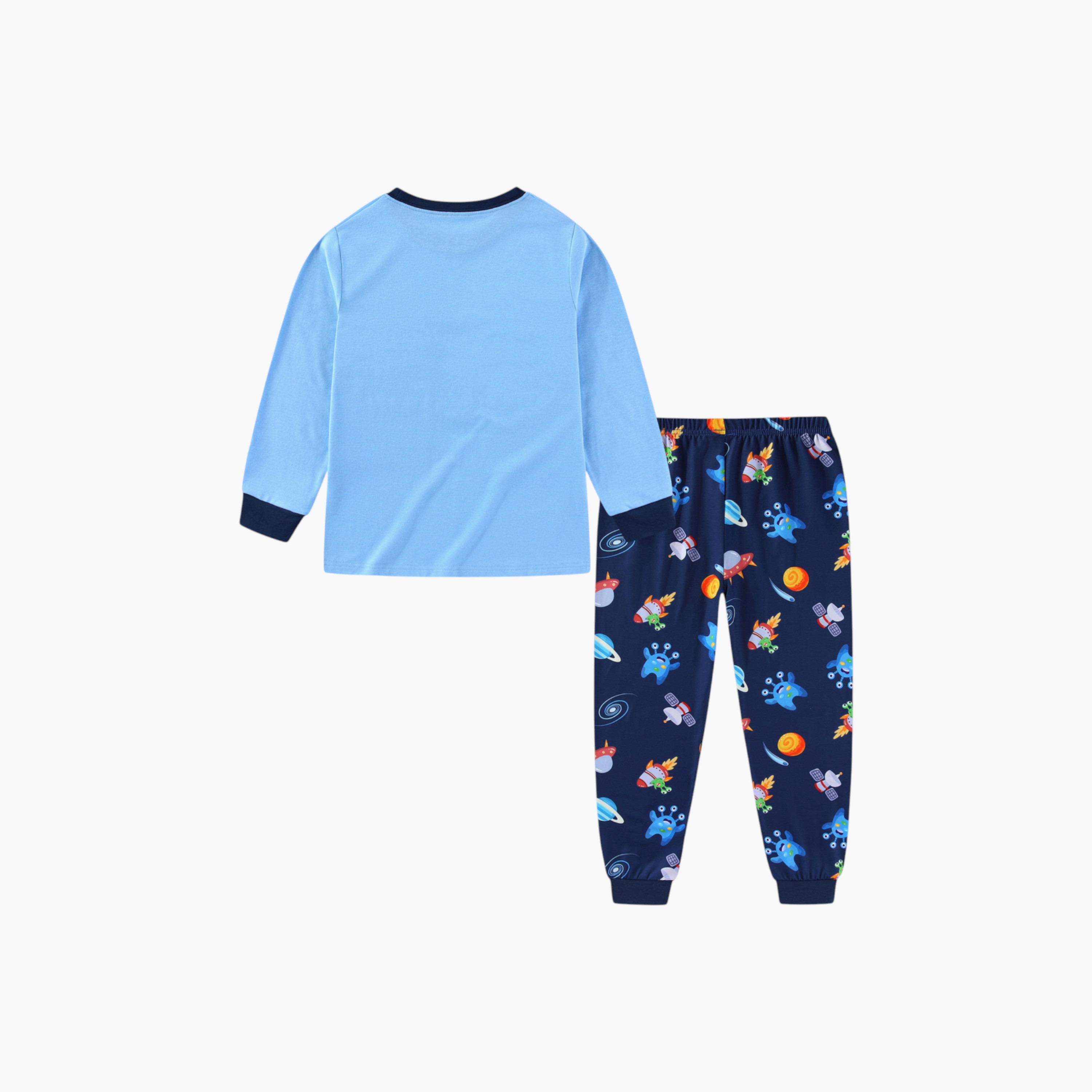 Babyqlo 2-Piece Astronaut Printed Glow in the Dark Pyjama Set-boys-clothing-setsandcoords-image-5