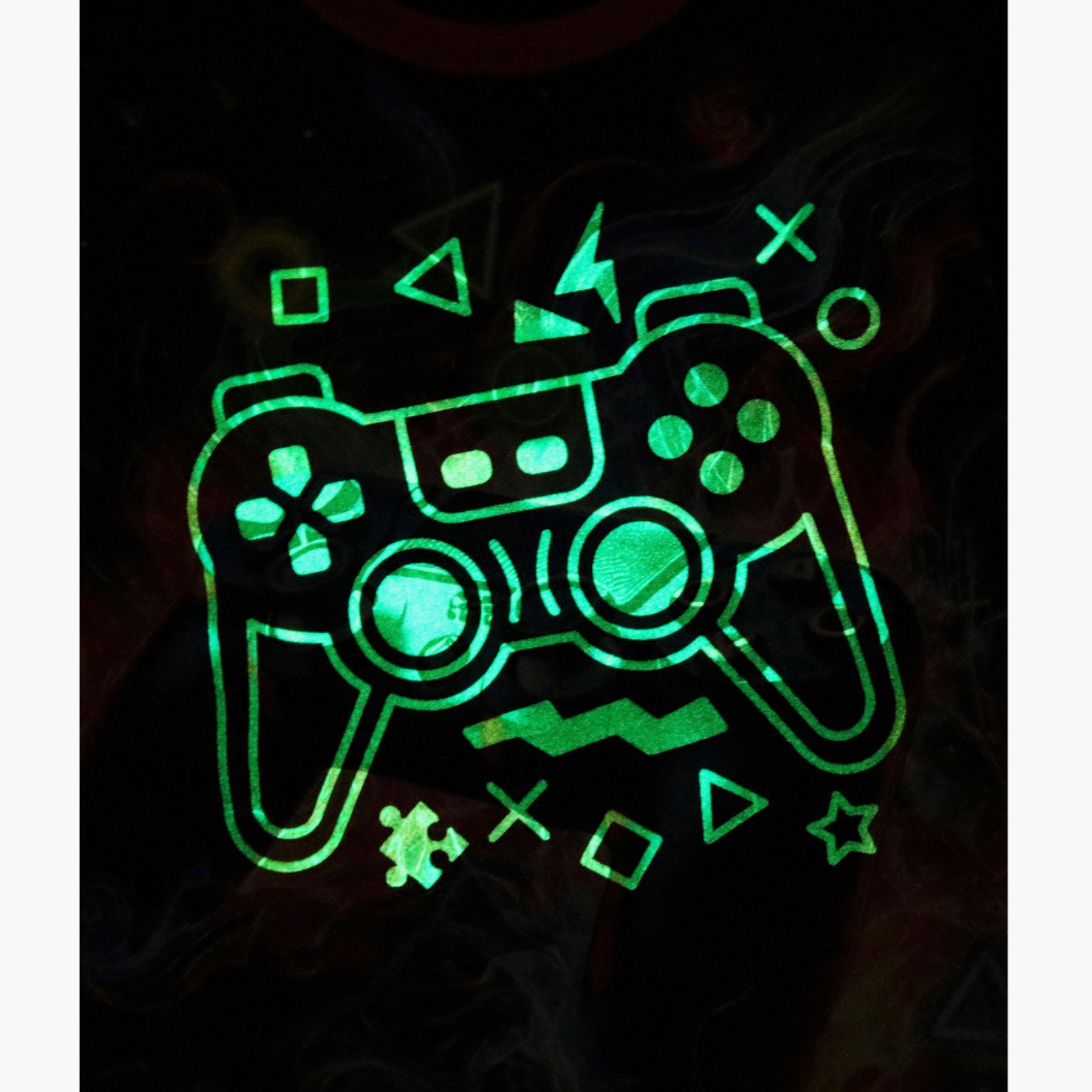 Babyqlo 2-Piece Video Game Printed Glow in the Dark Pyjama Set-boys-clothing-setsandcoords-image-5