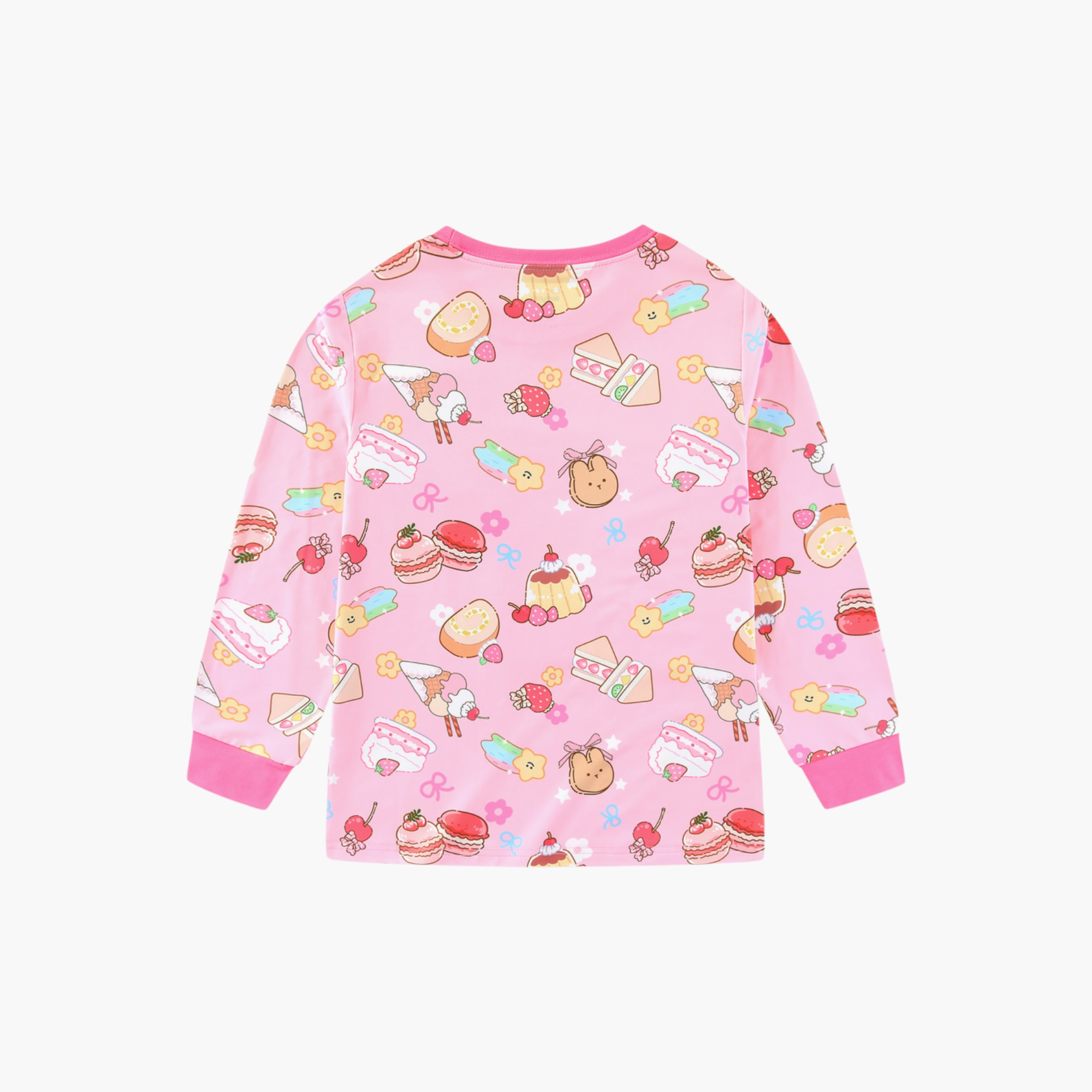 Babyqlo 2-Piece Sweet Treats Printed Glow in the Dark Pyjama Set-girls-clothing-setsandcoords-image-6