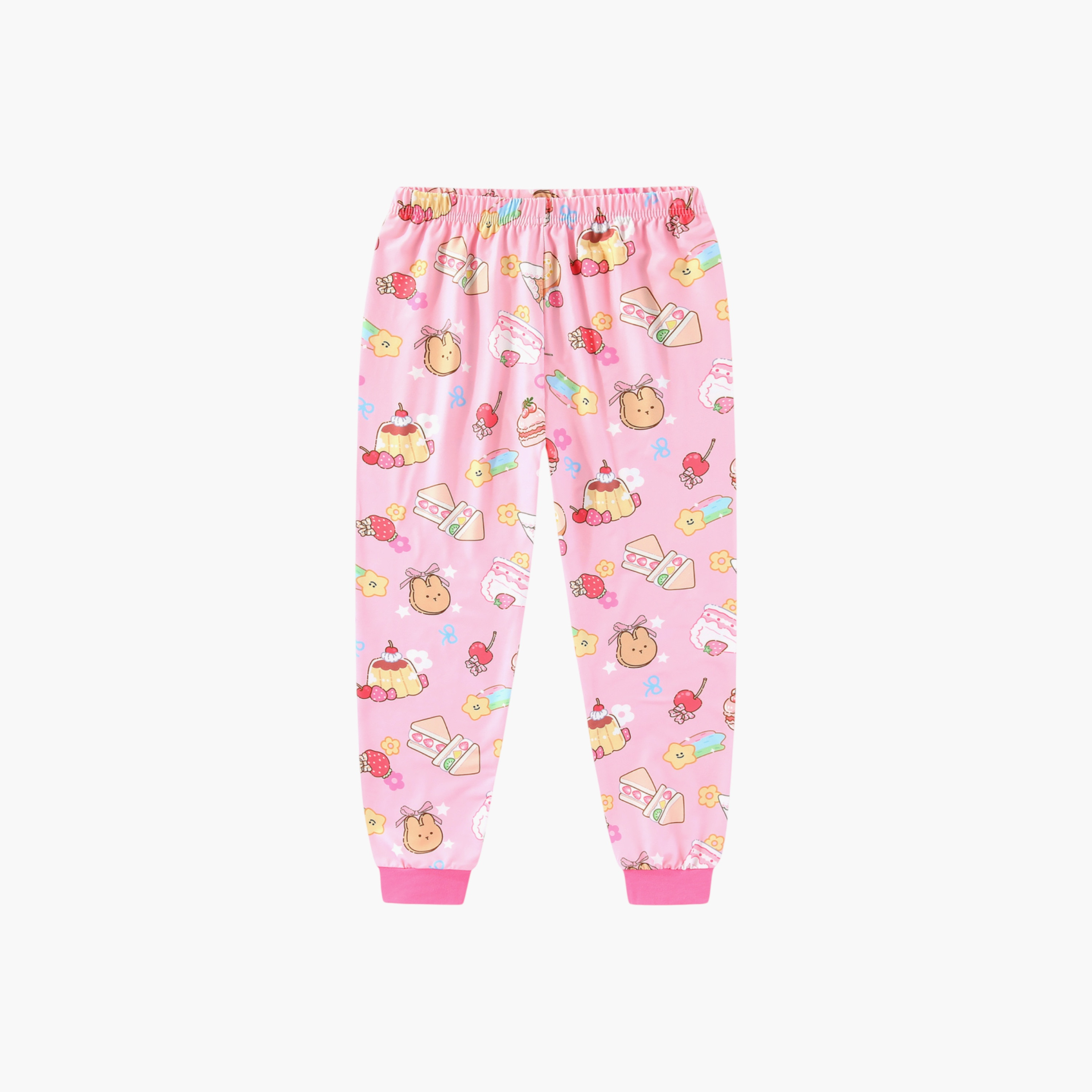 Babyqlo 2-Piece Sweet Treats Printed Glow in the Dark Pyjama Set-girls-clothing-setsandcoords-image-7