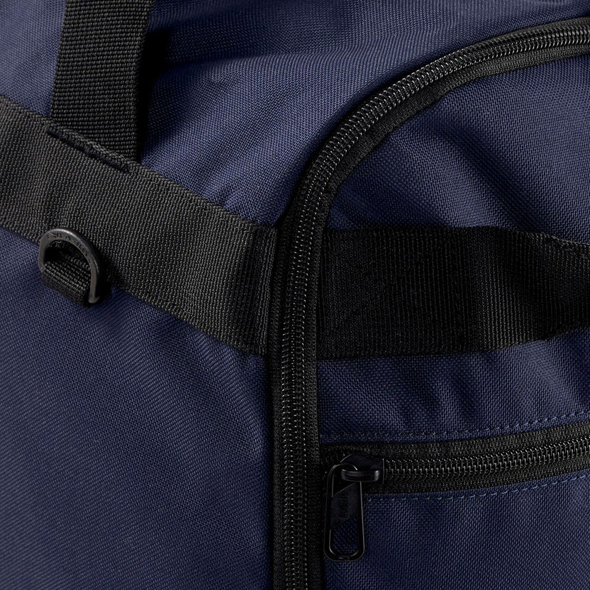 Puma Logo Print Duffle Bag with Detachable Strap and Zip Closure-Duffle Bags-image-2