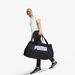 Puma Logo Print Duffle Bag with Detachable Strap and Zip Closure-Duffle Bags-thumbnailMobile-3