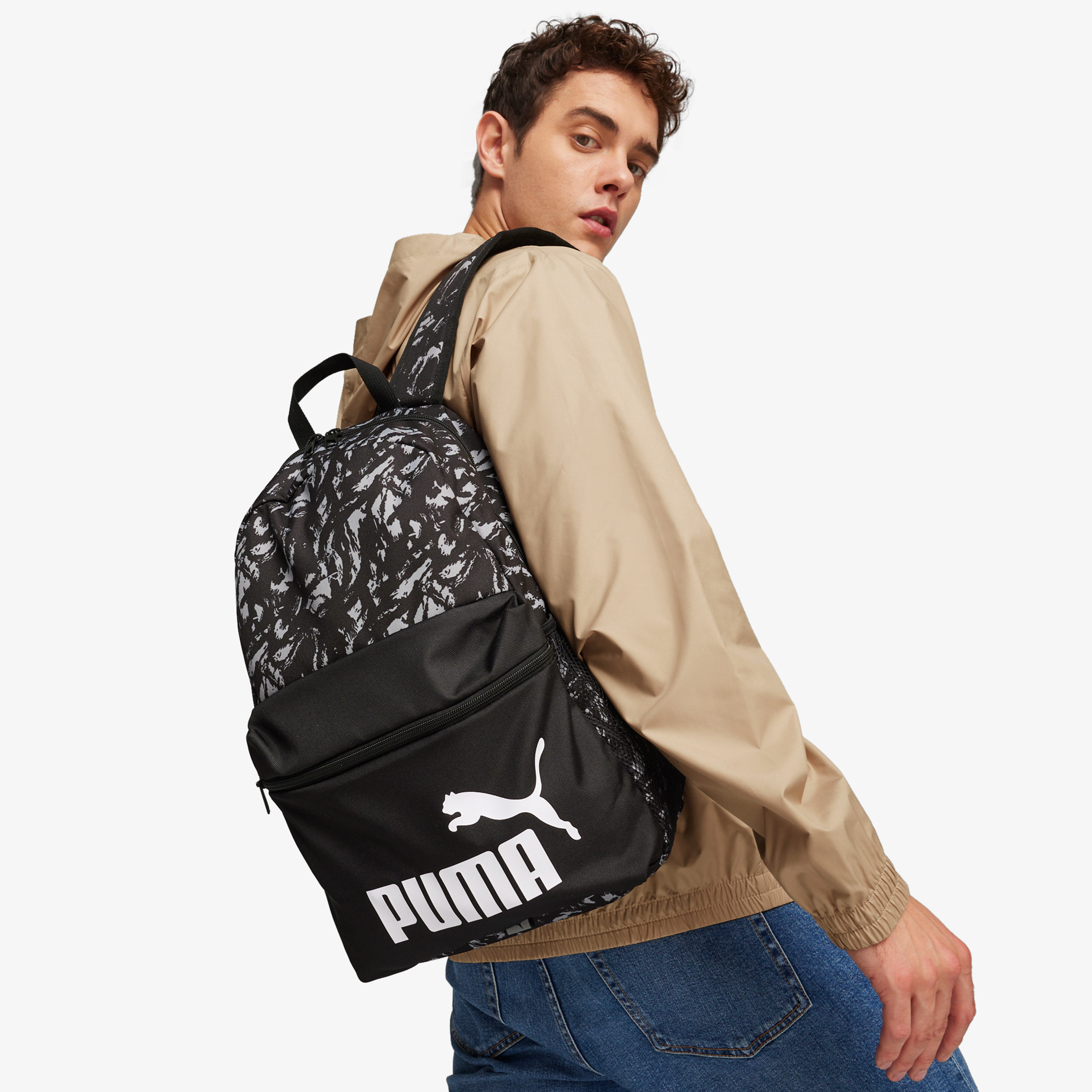 شنطة ظهر بسحّاب إغلاق وحمالات قابلة للتعديل وطبعات شعار من بوما-school-bagsandbackpacks-backpacks-image-2