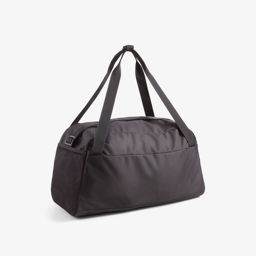Puma Logo Print Duffle Bag with Handles and Zip Closure-Duffle Bags-image-1