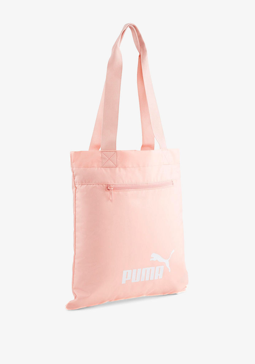 Puma Logo Print Shopper Bag with Double Handle-Men%27s Handbags-image-0