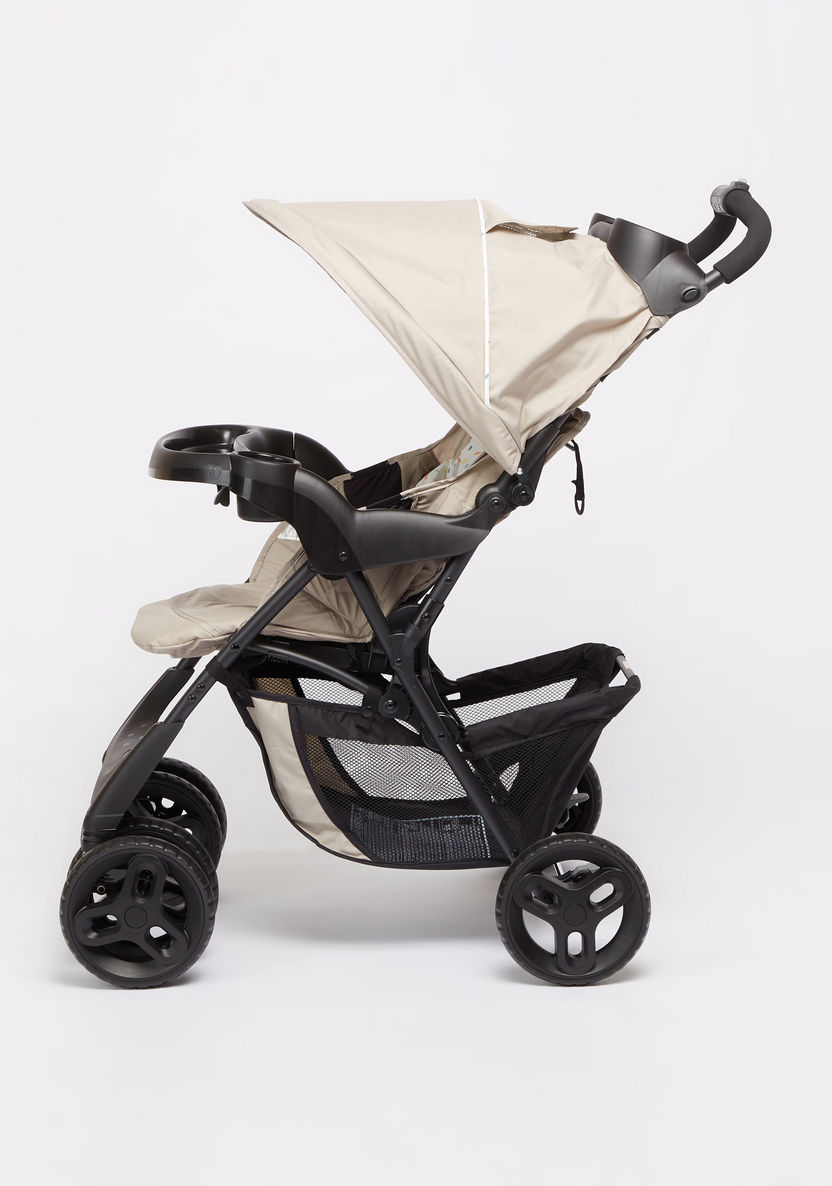 Graco Comfy Cruiser Click Connect Beige Stroller with Car Seat Travel System (Upto 3 years)-Modular Travel Systems-image-2