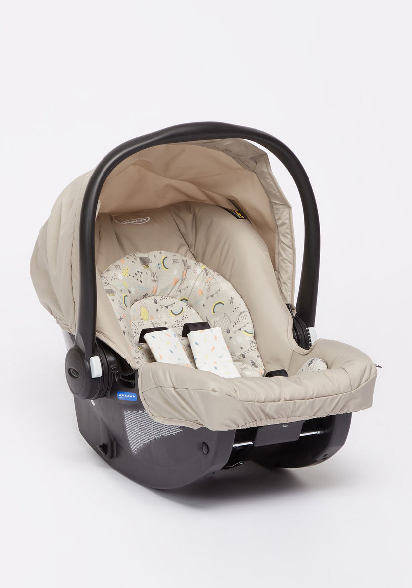 Graco Comfy Cruiser Click Connect Beige Stroller with Car Seat Travel System (Upto 3 years)-Modular Travel Systems-image-7