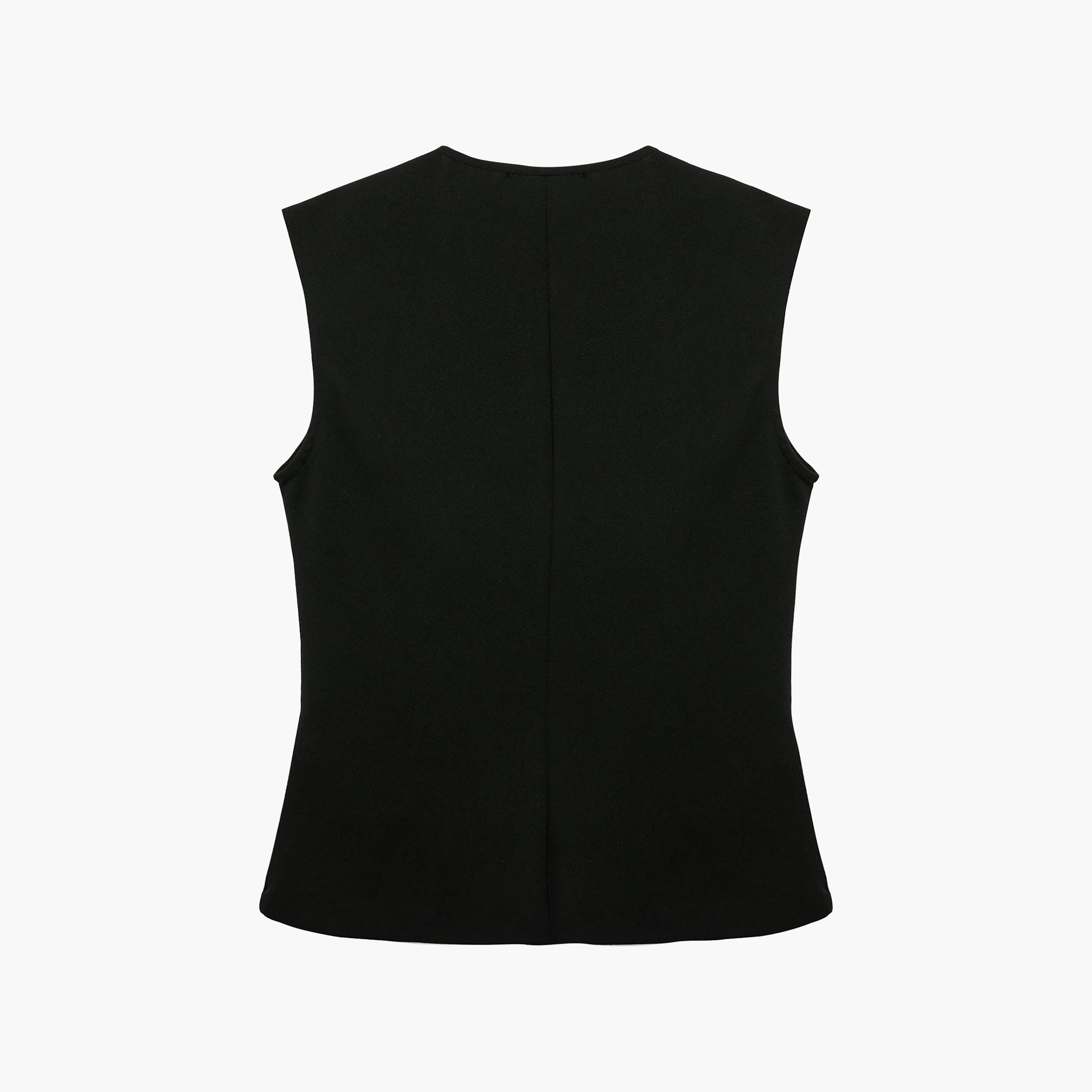 جيليه نسائي بلون أسود من كوتون-women-winterwear-coatsandjackets-waistcoats-image-5