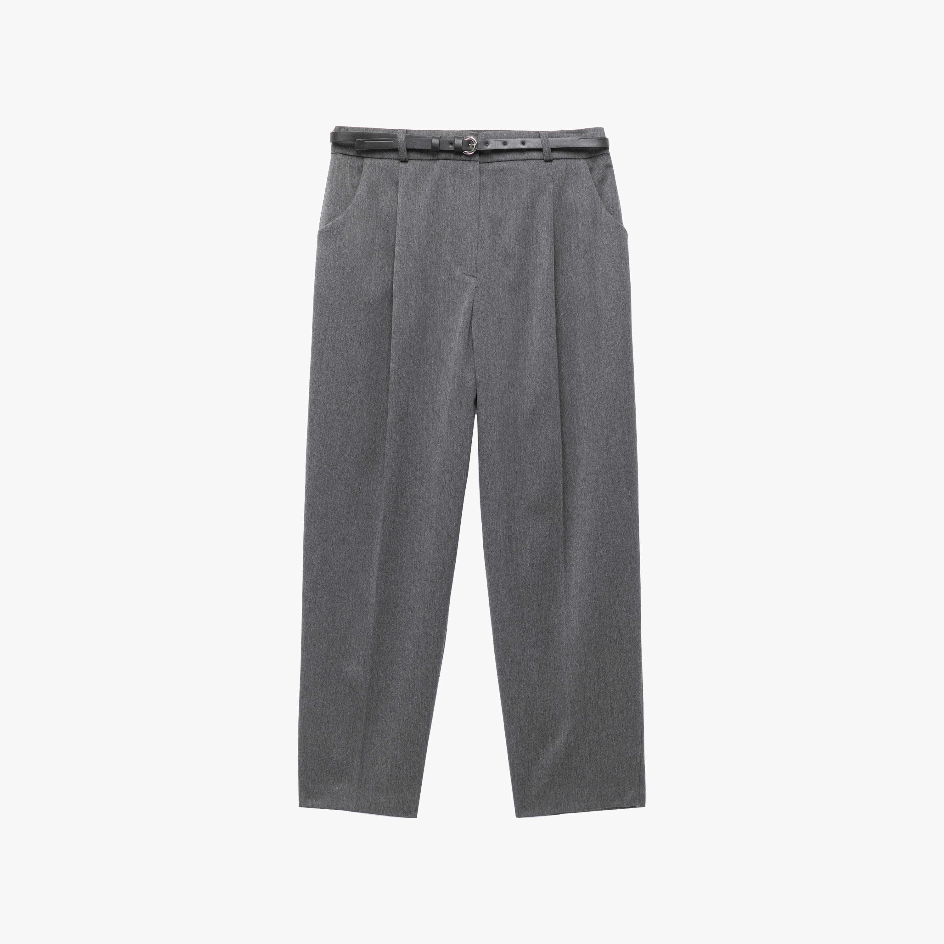 KOTON Grey Tapered Women's Trousers-women-clothing-trousers-image-5