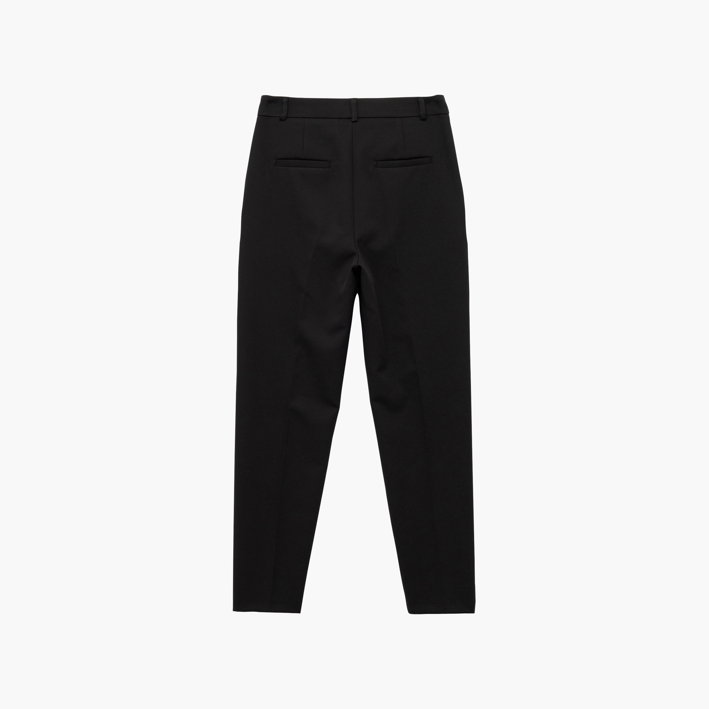 بنطال حريمي بقصة ضيقة تتضيق للأسفل (تاپرد) باللون الأسود من كوتون-women-clothing-trousers-image-5