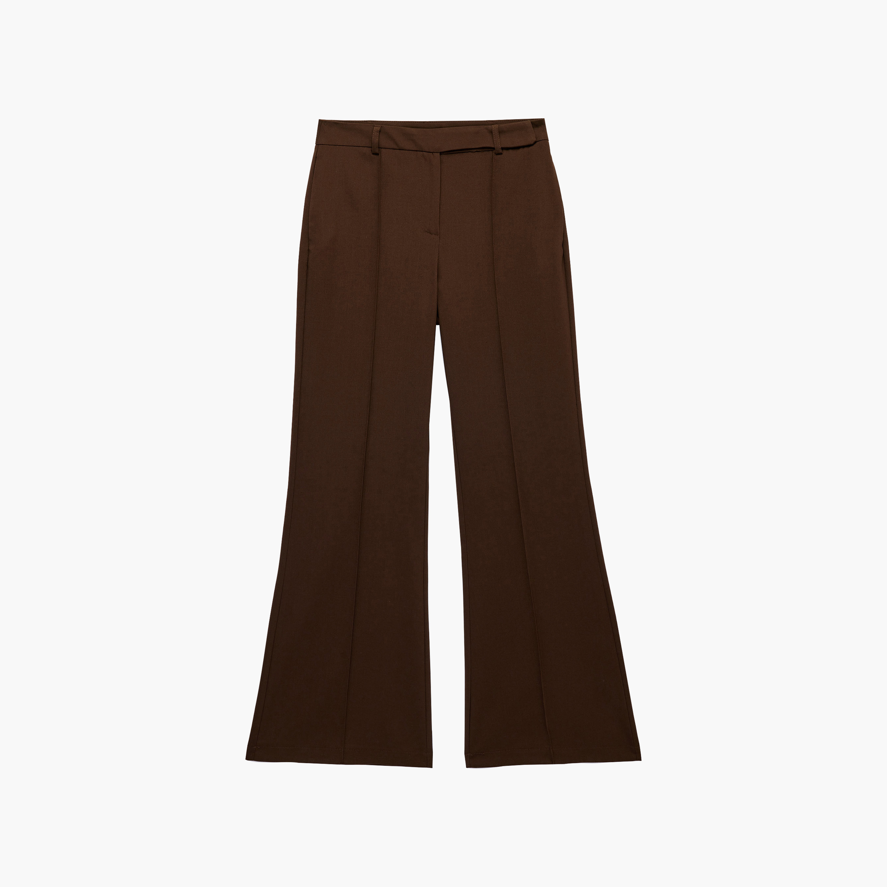 KOTON Dark Brown Bootcut Women's Trousers-women-clothing-trousers-image-1