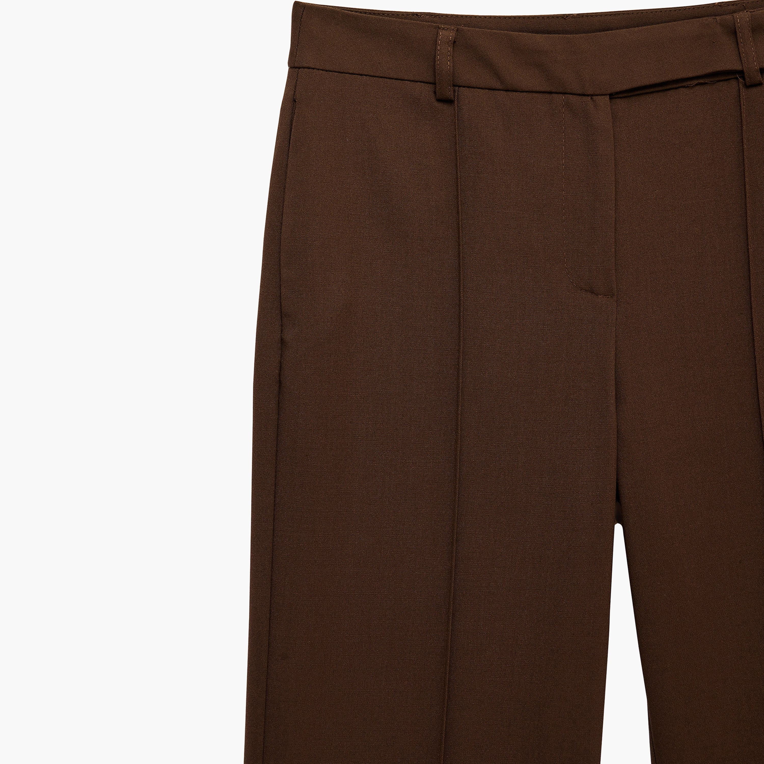 KOTON Dark Brown Bootcut Women's Trousers-women-clothing-trousers-image-3